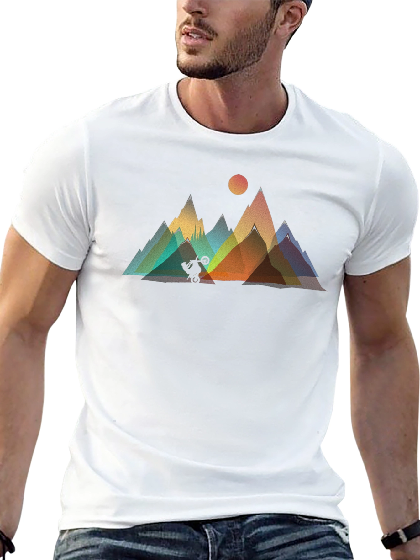 Mountain Biker Graphic Tee - Black