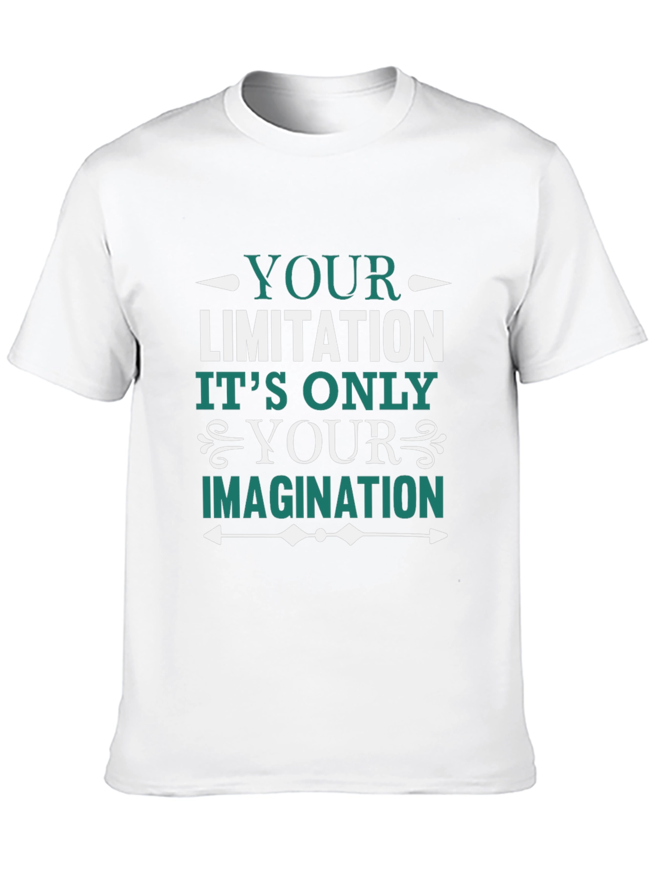 Motivational T-Shirt: Your Limitation is Your Imagination