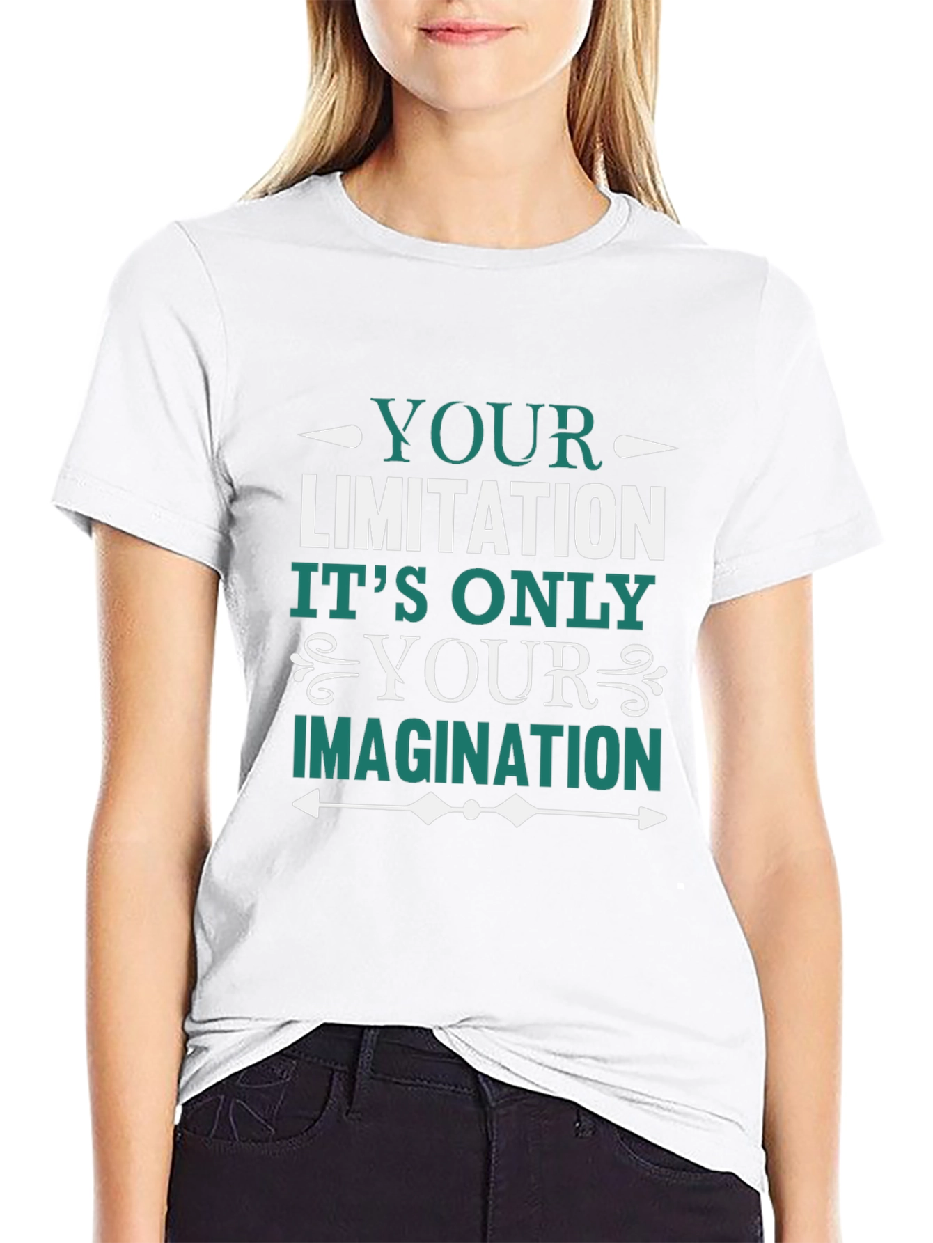 Motivational T-Shirt: Your Limitation is Your Imagination