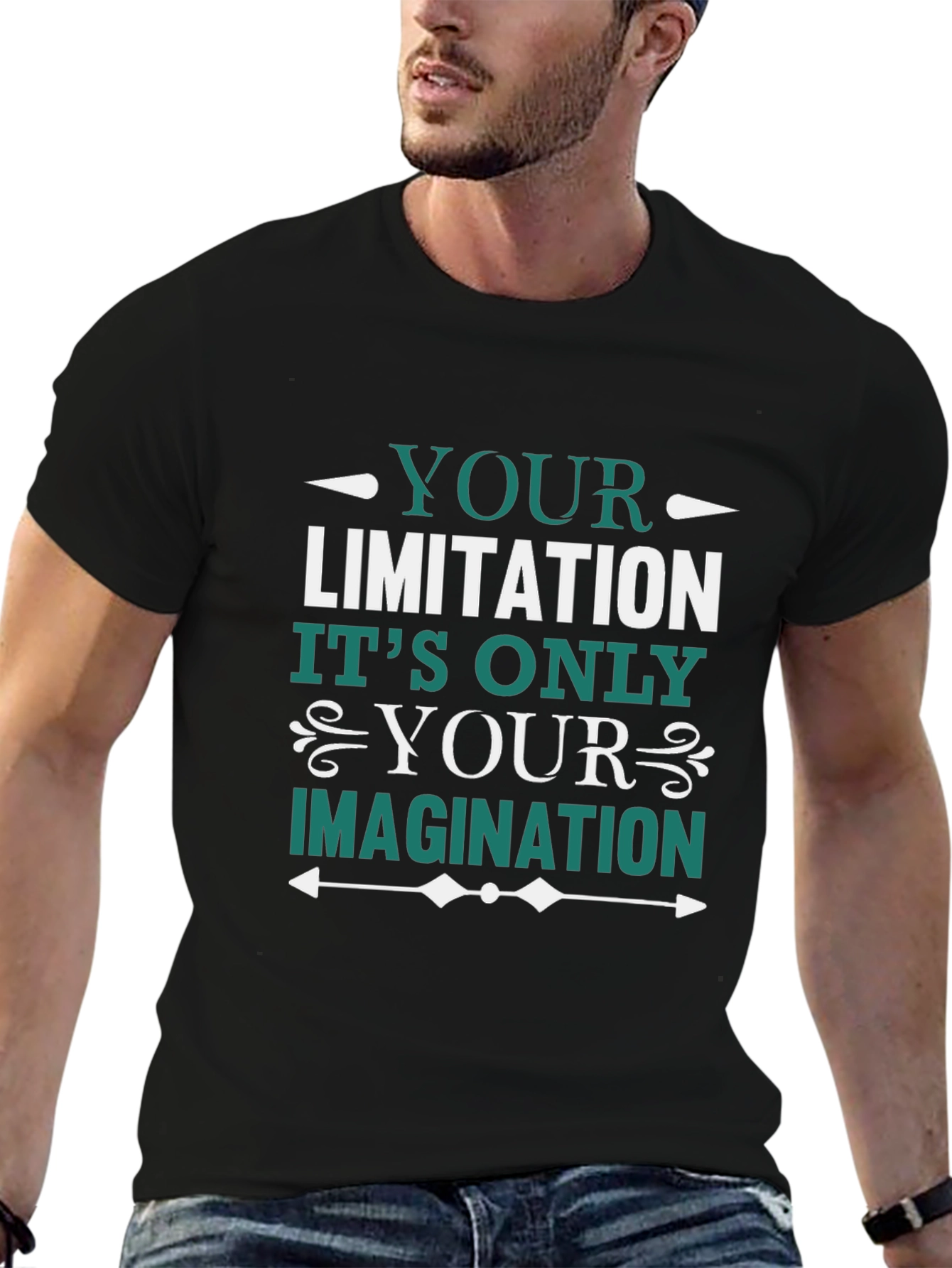 Motivational T-Shirt: Your Limitation is Your Imagination