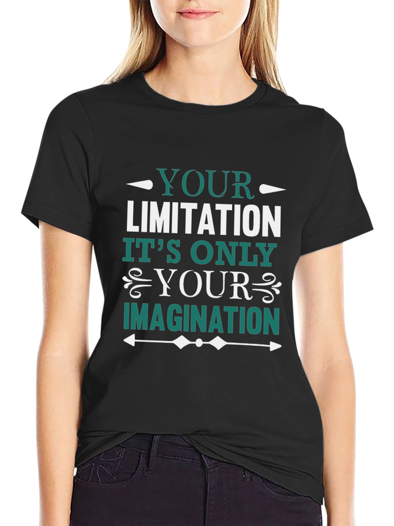 Motivational T-Shirt: Your Limitation is Your Imagination