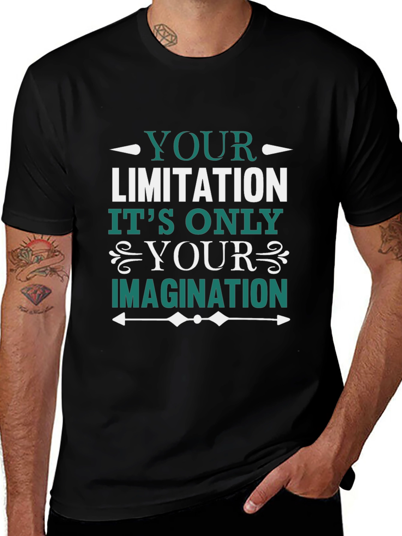 Motivational T-Shirt: Your Limitation is Your Imagination