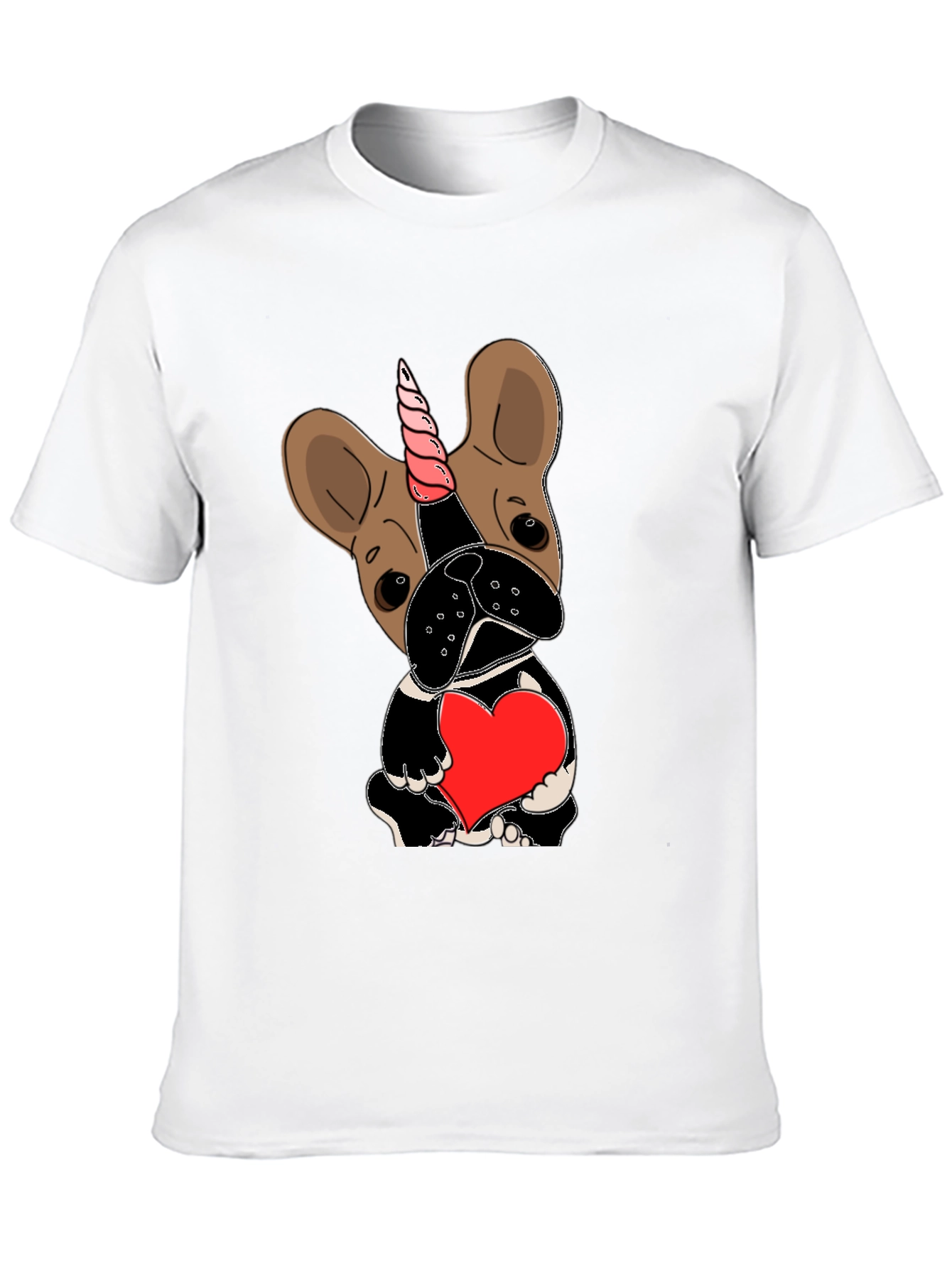 Unicorn Dog Heart Graphic Tee