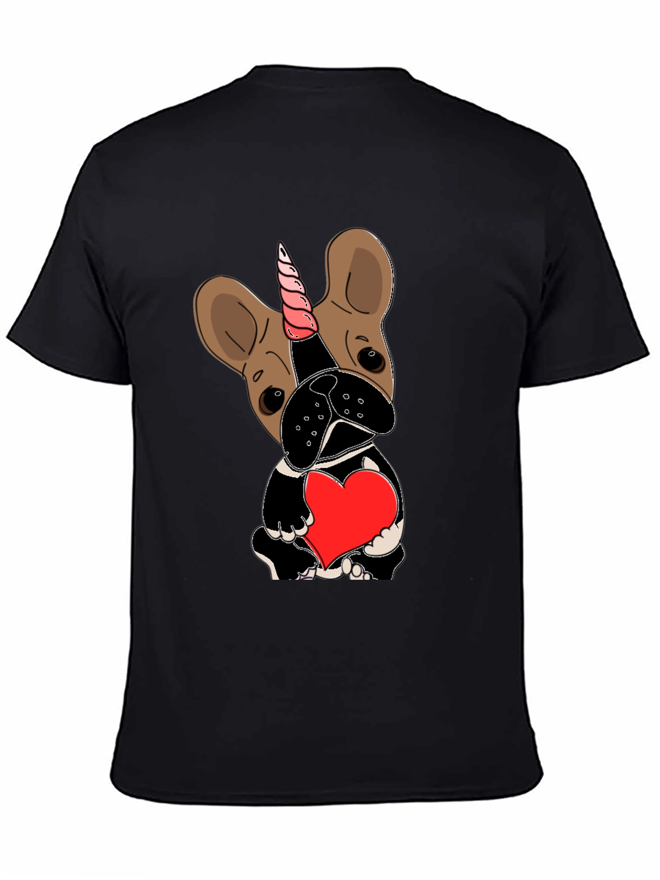 Unicorn Dog Heart Graphic Tee