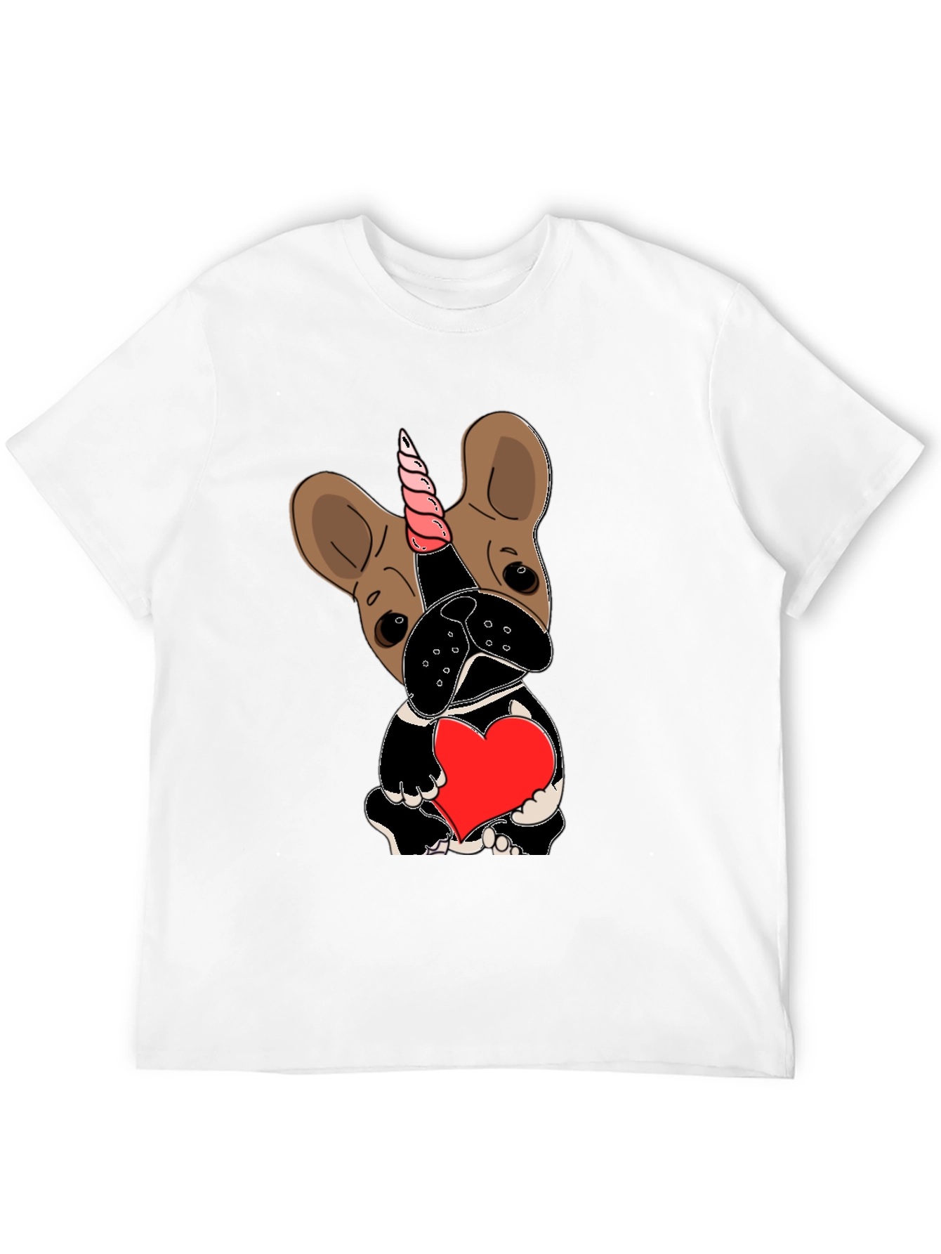 Unicorn Dog Heart Graphic Tee