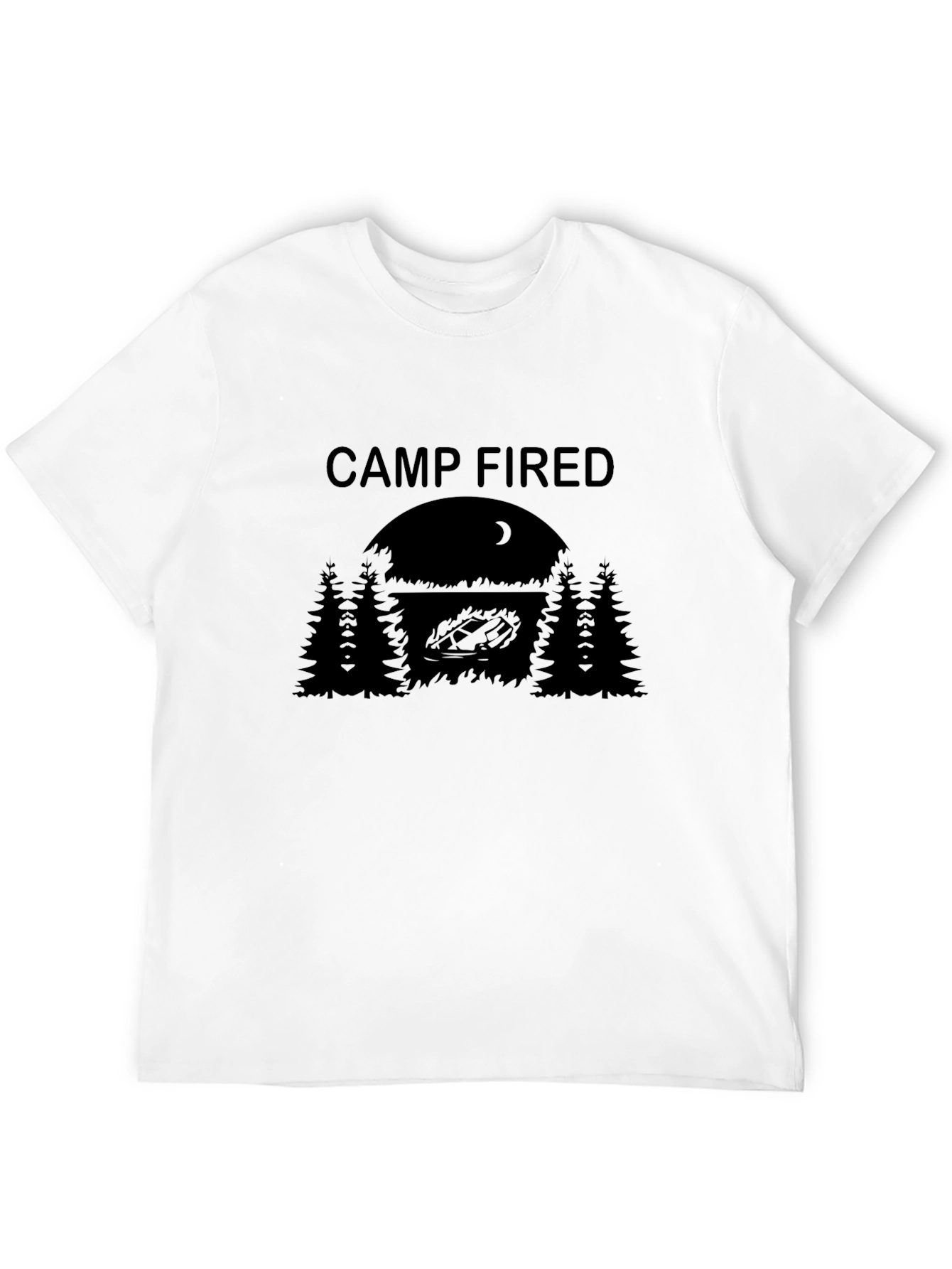 Camp Fired Graphic Tee - Funny Camping T-Shirt