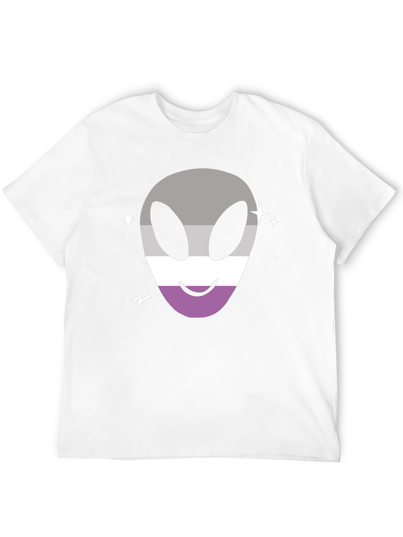 Asexual Pride Alien T-Shirt - Black