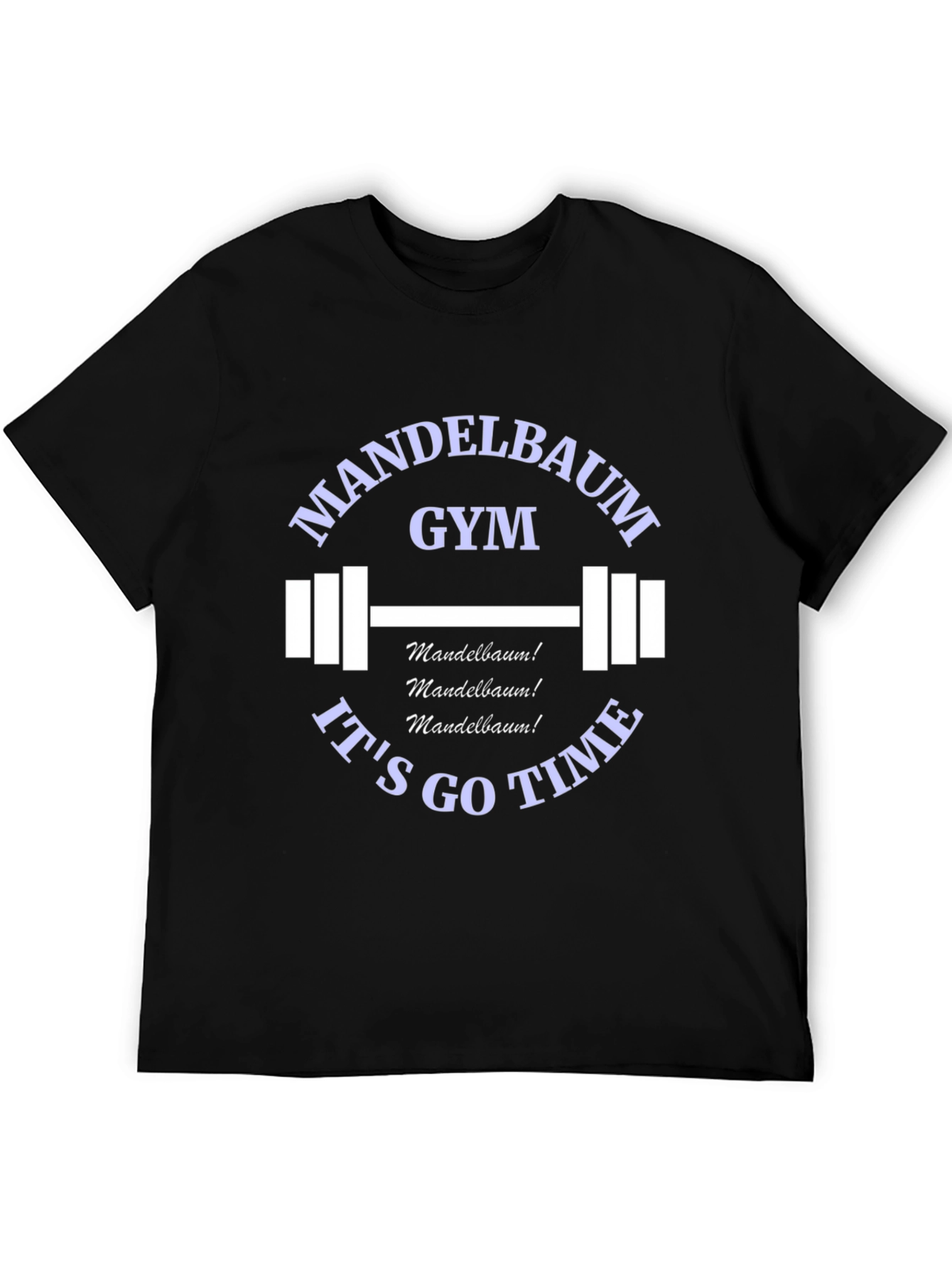 Mandelbaum Gym Black Graphic T-Shirt