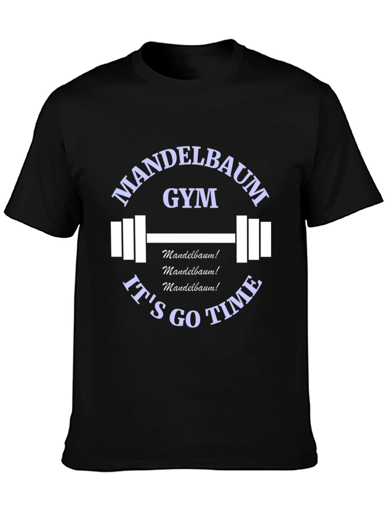 Mandelbaum Gym Black Graphic T-Shirt