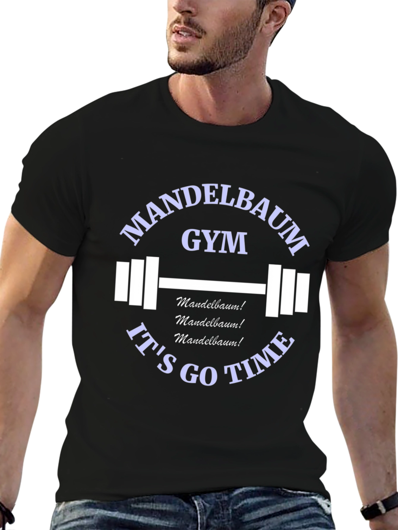 Mandelbaum Gym Black Graphic T-Shirt