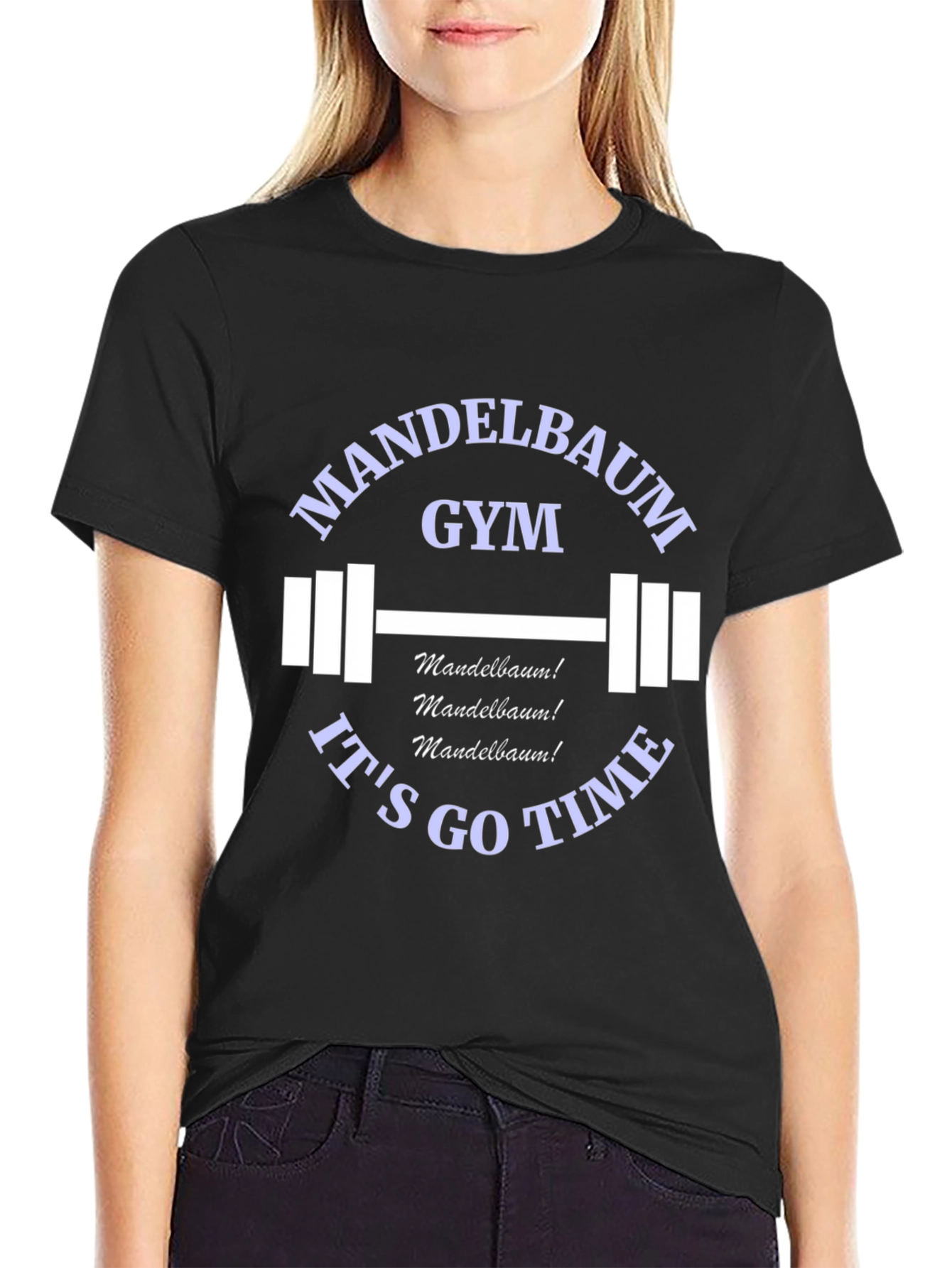 Mandelbaum Gym Black Graphic T-Shirt