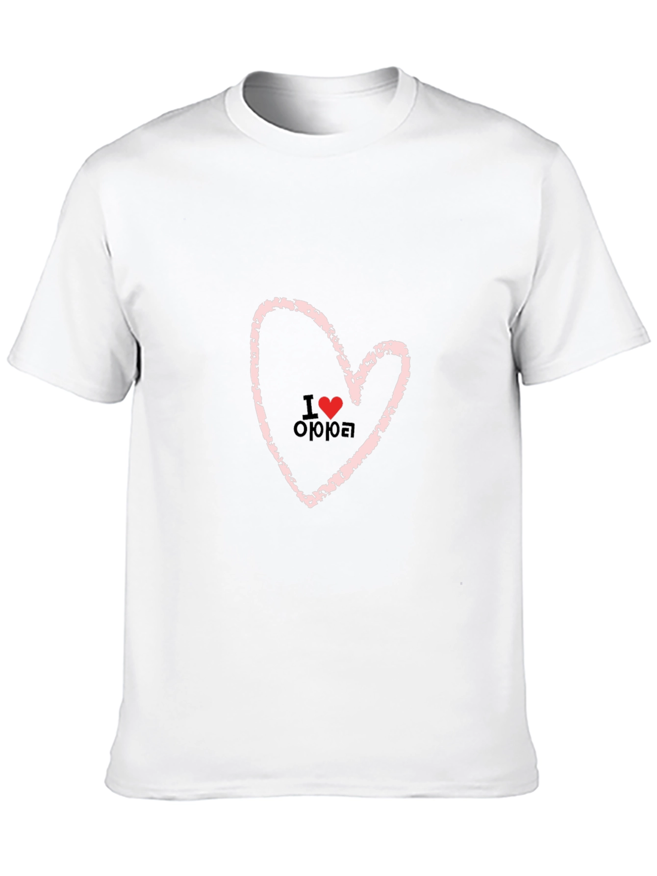 I Love Ojojoe Heart Graphic Black T-Shirt