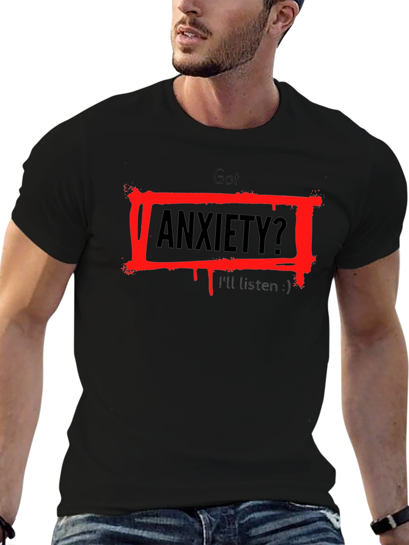 Got Anxiety? T-Shirt - Black Graphic Tee