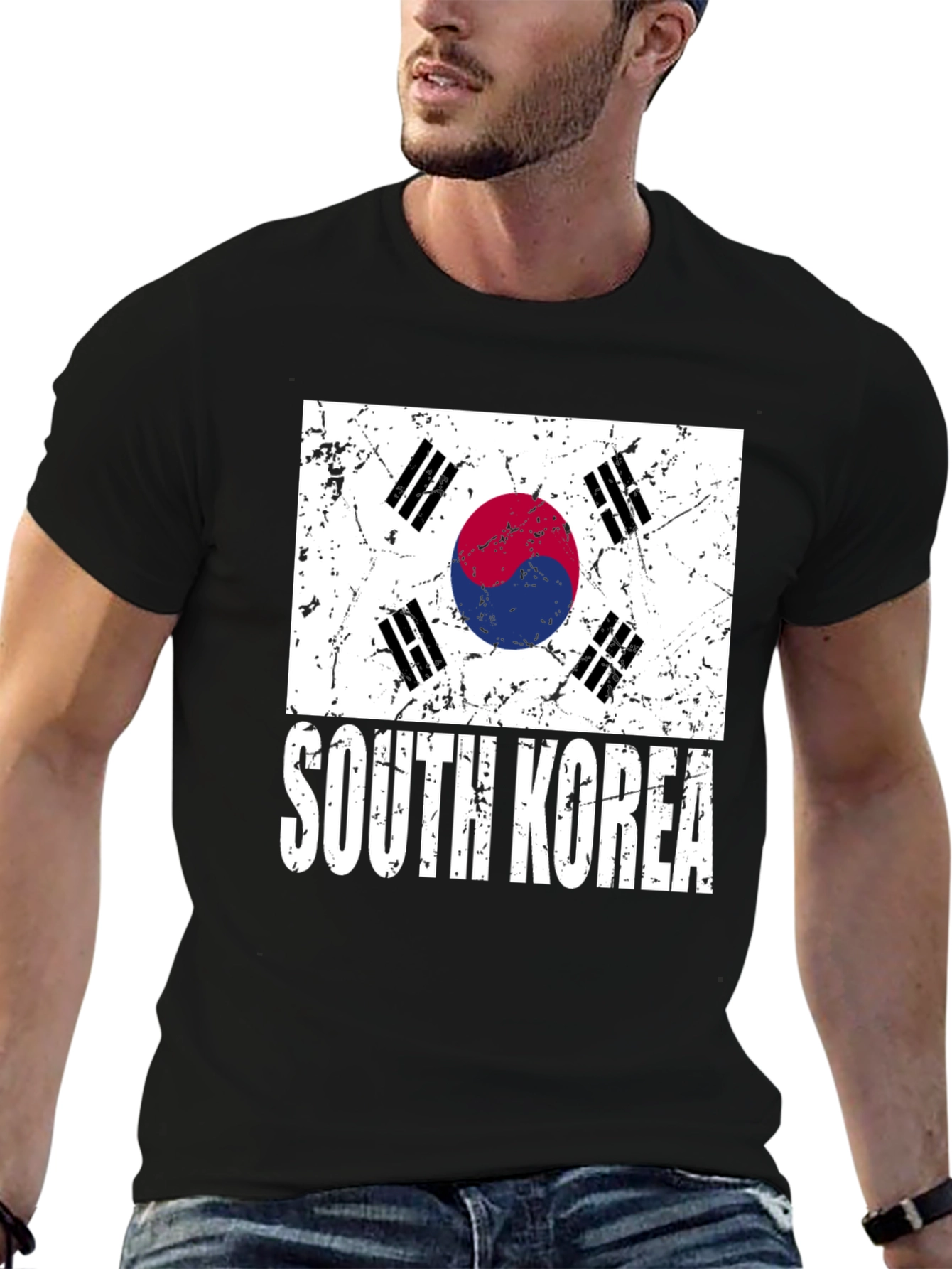 South Korea Flag Graphic T-Shirt