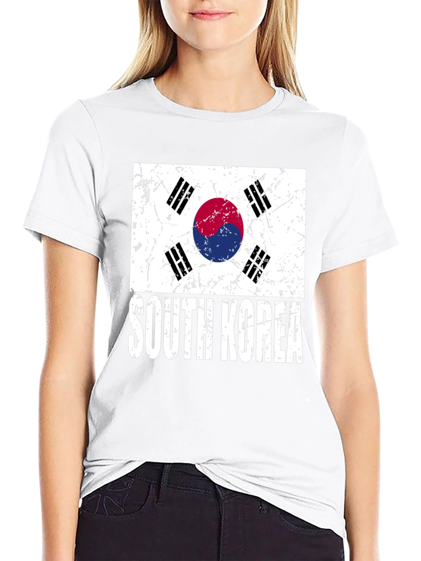 South Korea Flag Graphic T-Shirt