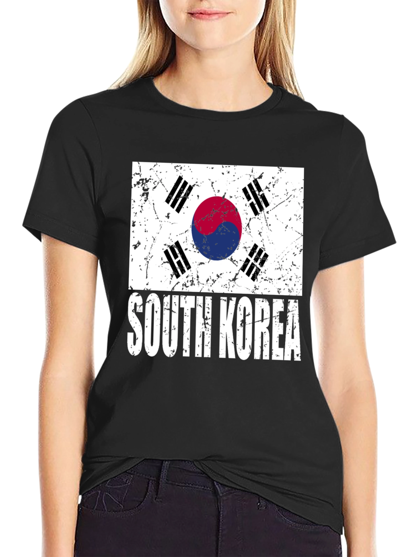 South Korea Flag Graphic T-Shirt