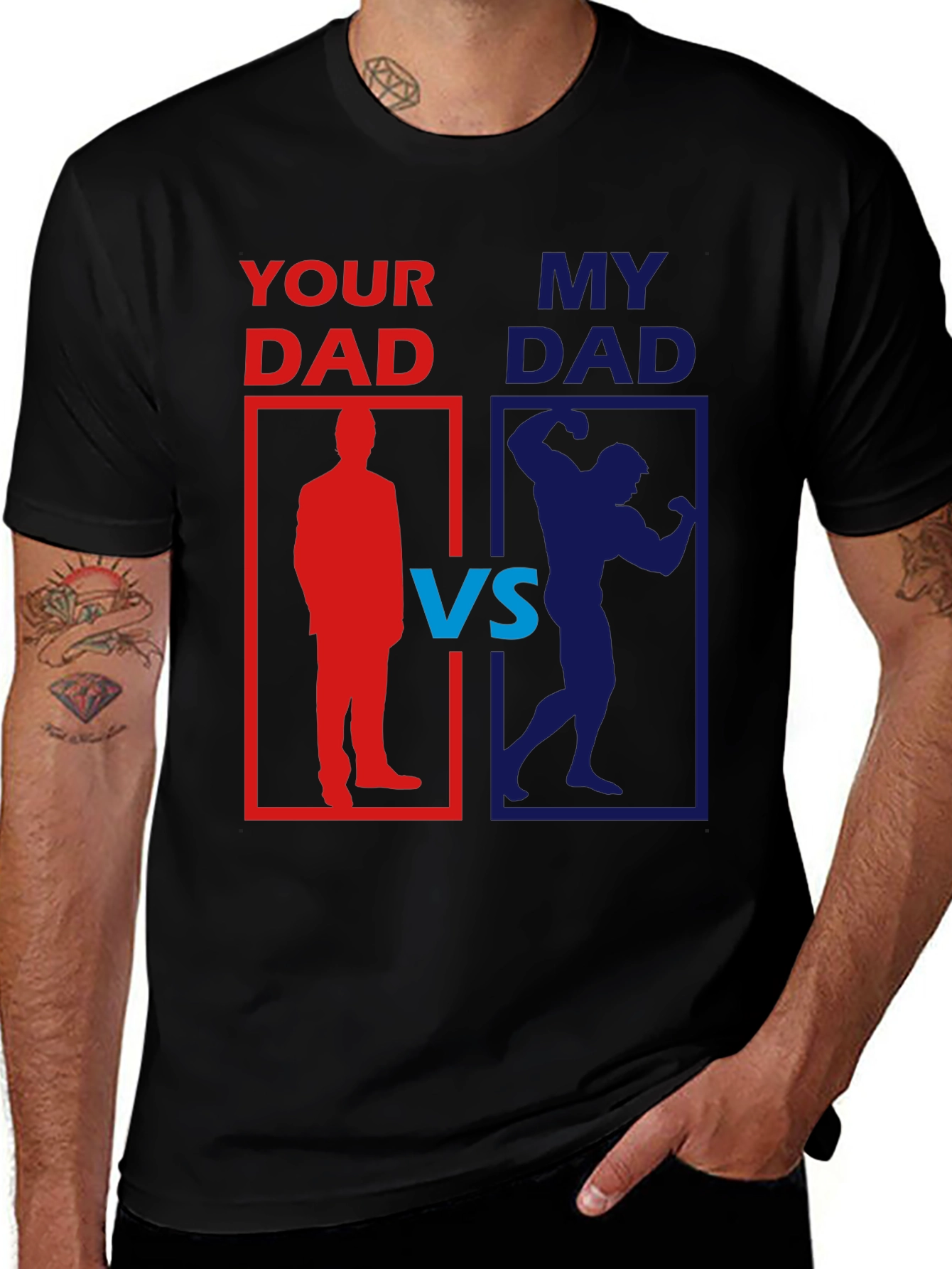 Your Dad vs. My Dad Funny Graphic T-Shirt