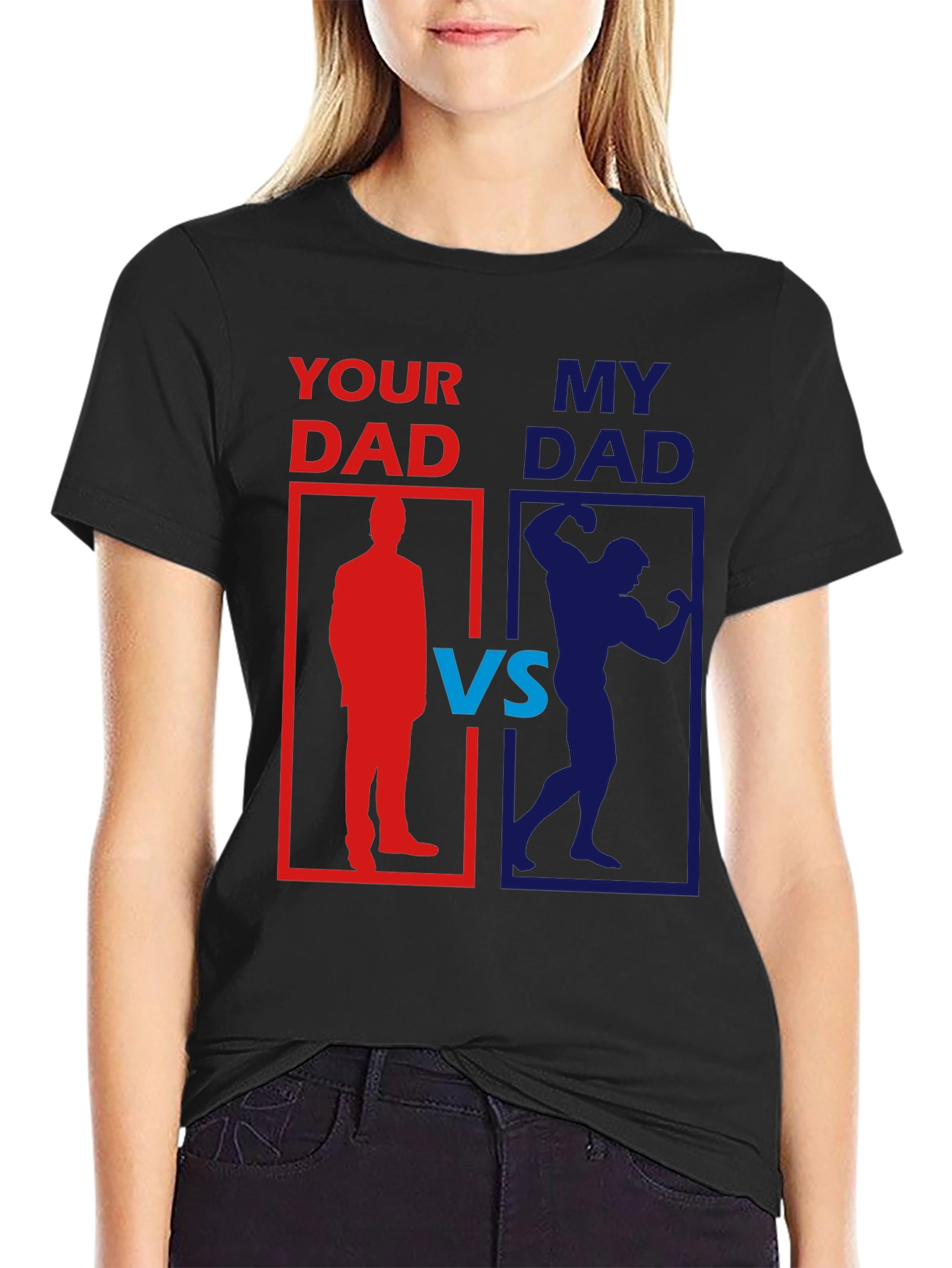 Your Dad vs. My Dad Funny Graphic T-Shirt