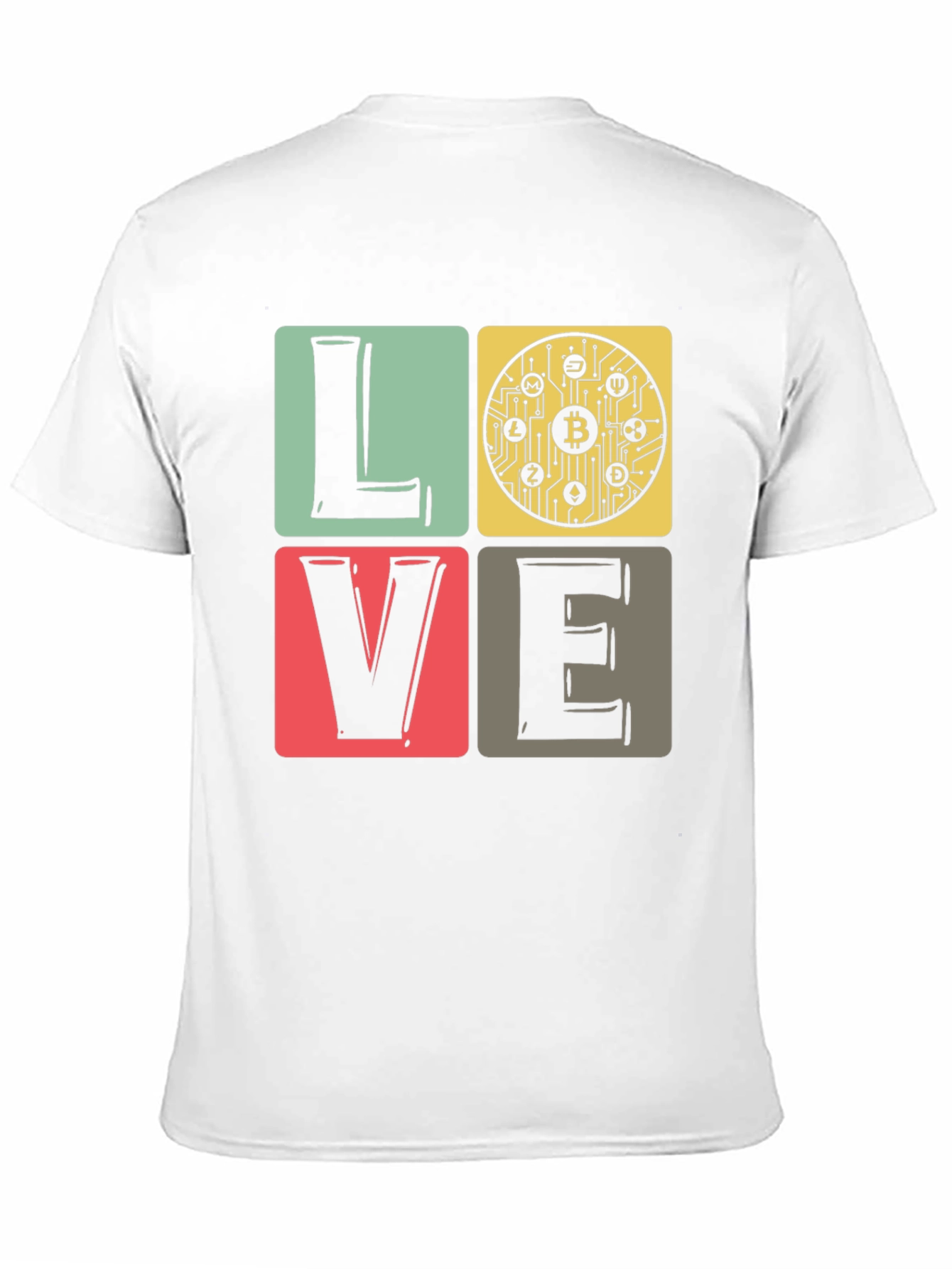 Bitcoin Crypto LOVE T-Shirt - Black Tee