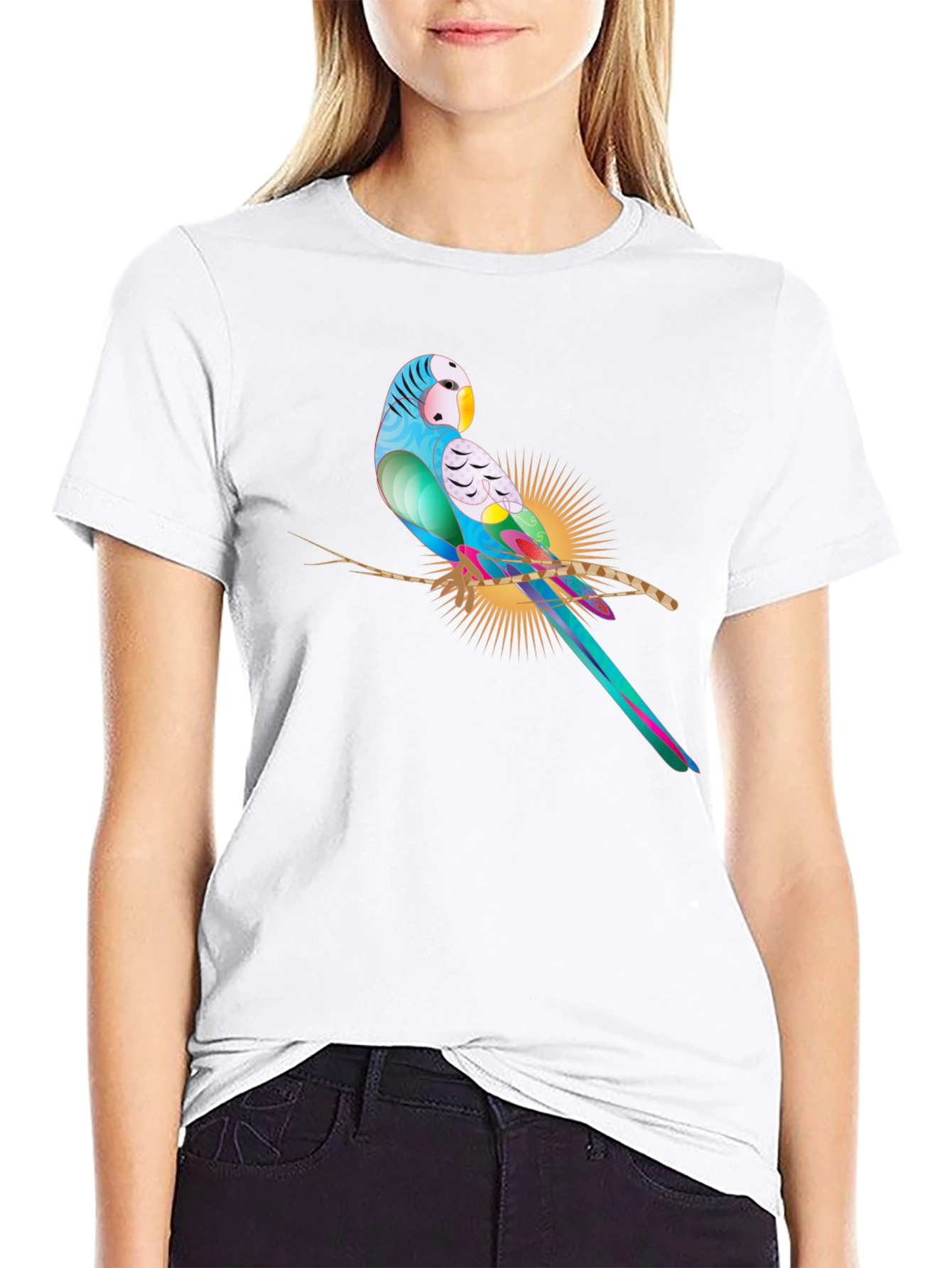 Parrot Graphic T-Shirt - Stylish Bird Lover Tee