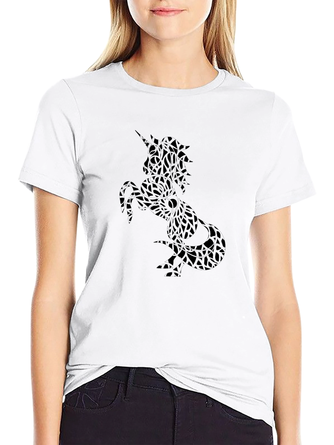 Unicorn Graphic Print T-Shirt