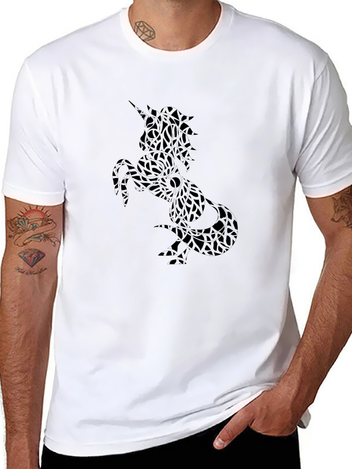 Unicorn Graphic Print T-Shirt