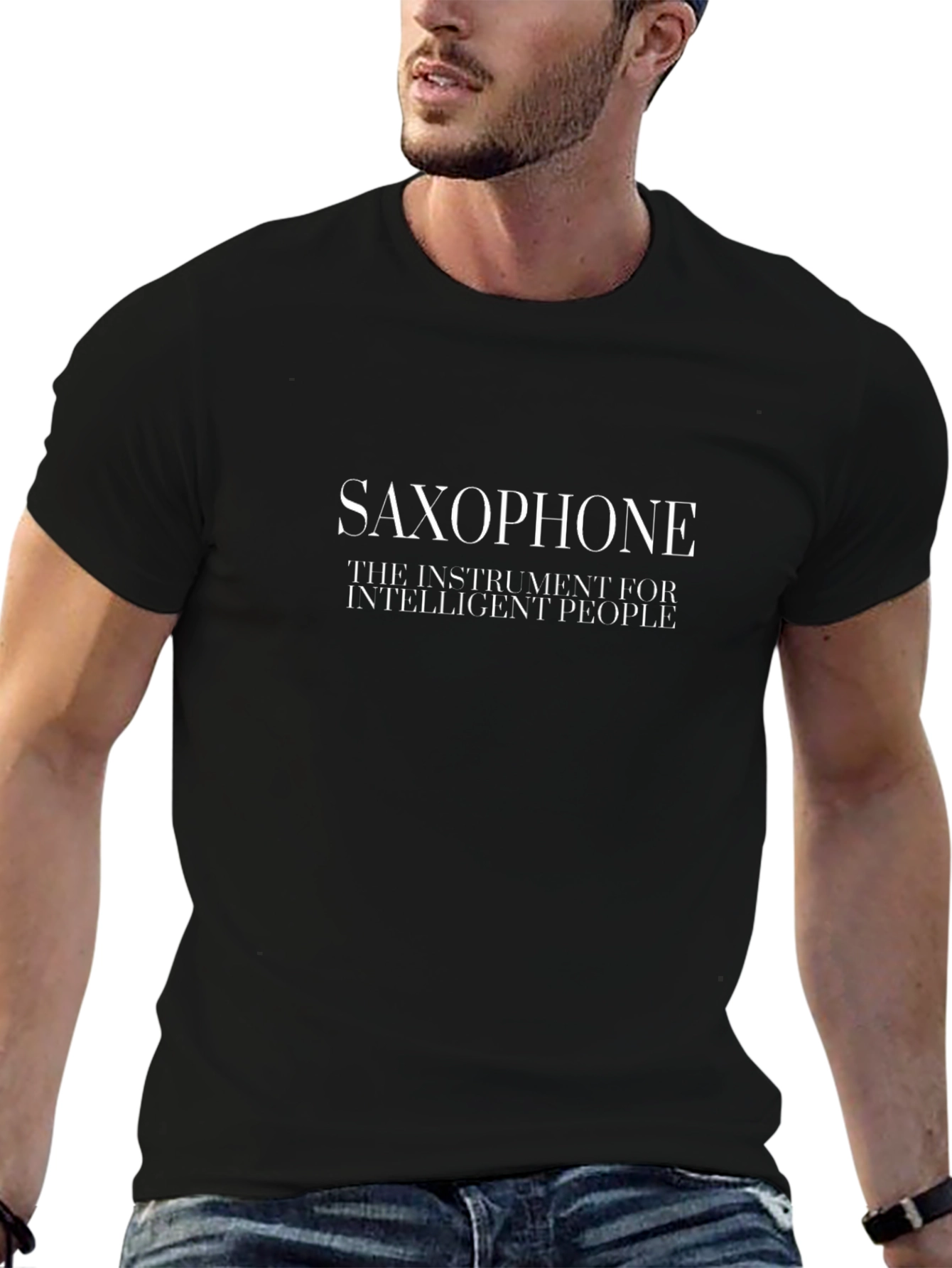 Saxophone Instrument T-Shirt - Intelligent People Tee
