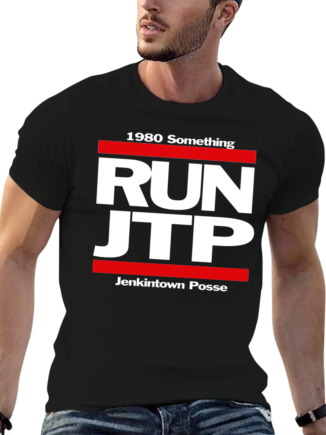 1980 Something Run JTP Black T-Shirt