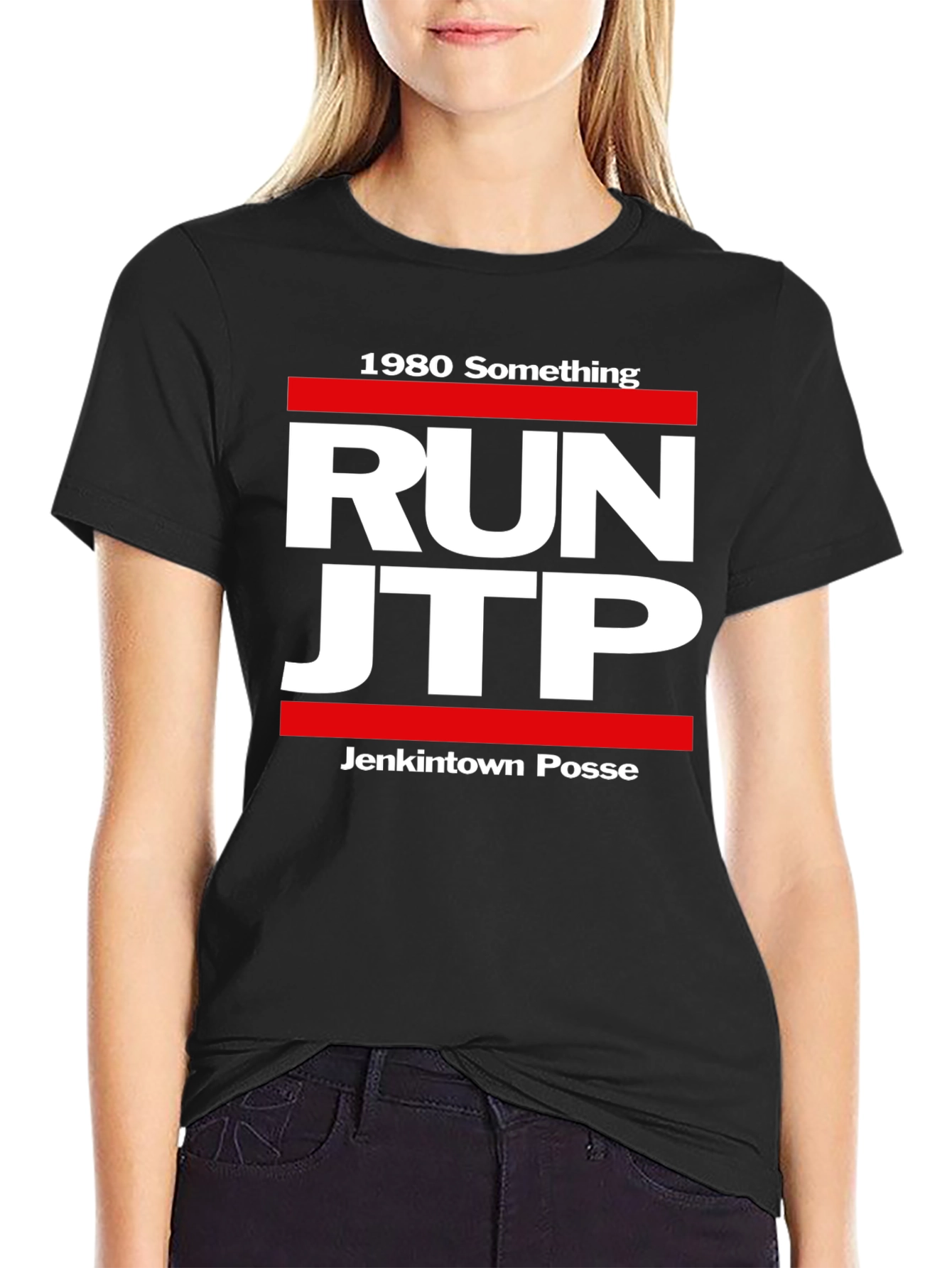 1980 Something Run JTP Black T-Shirt