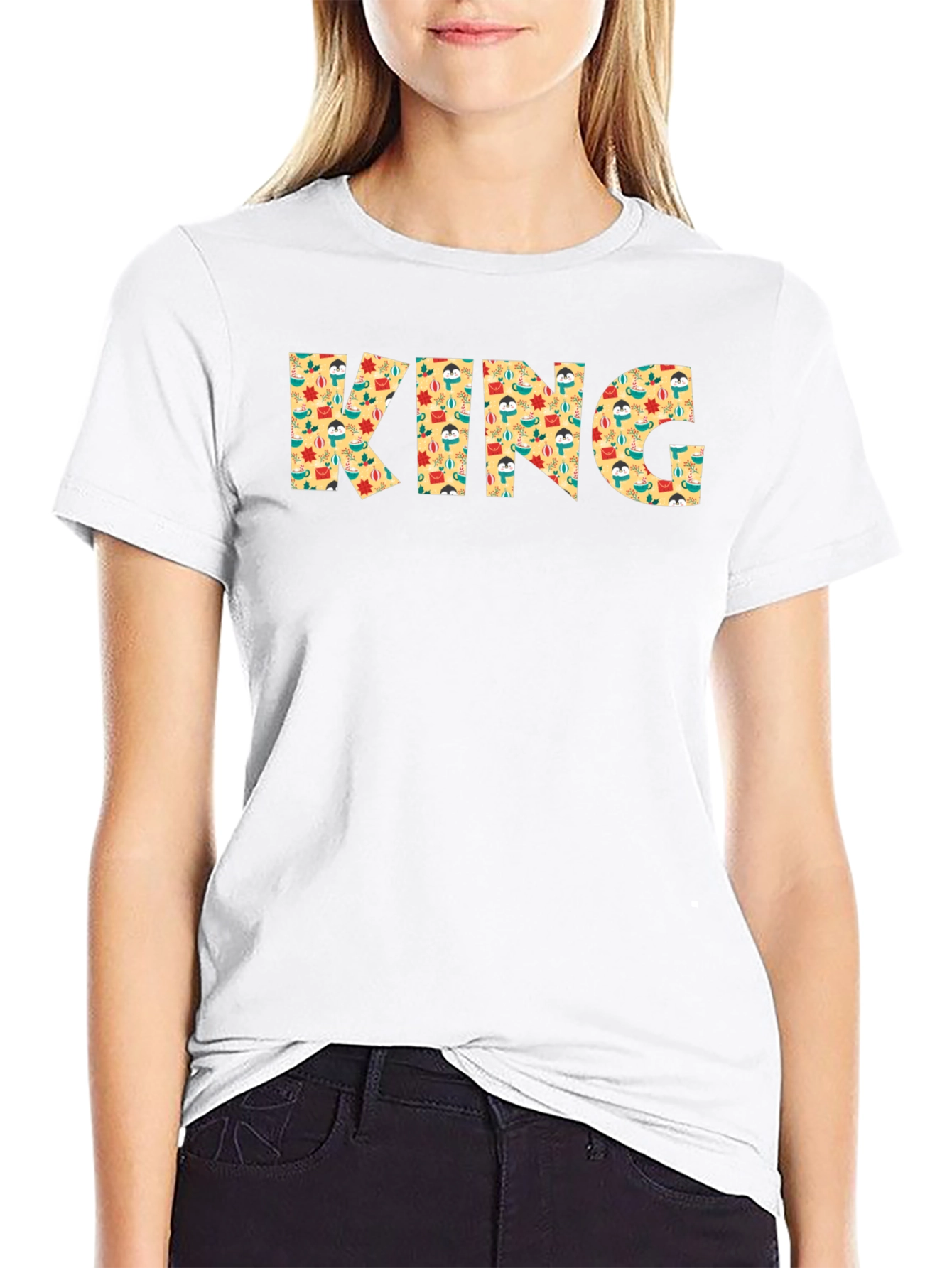 King Patterned Graphic Mens T-Shirt