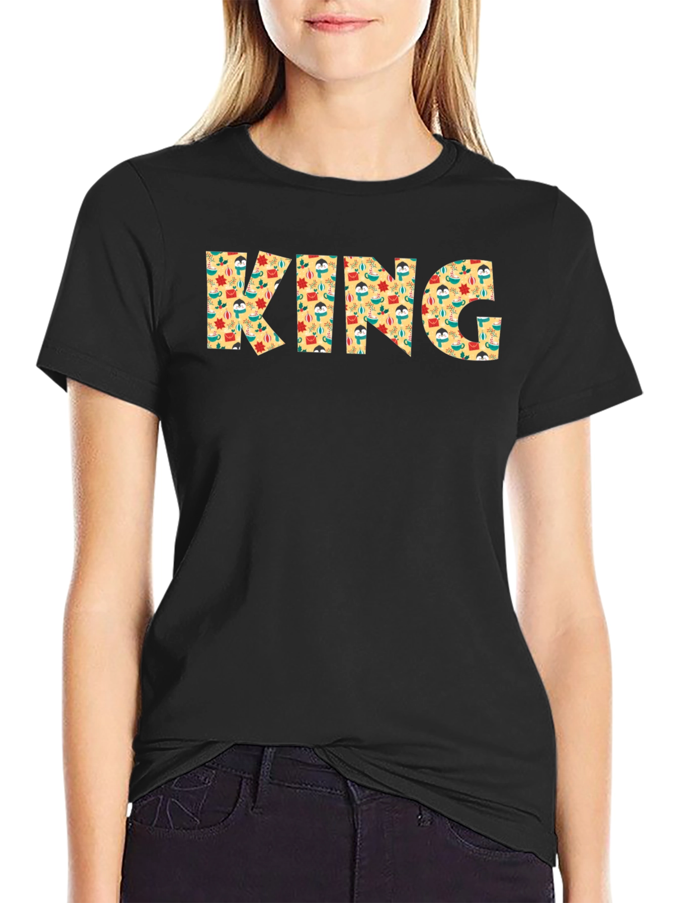 King Patterned Graphic Mens T-Shirt