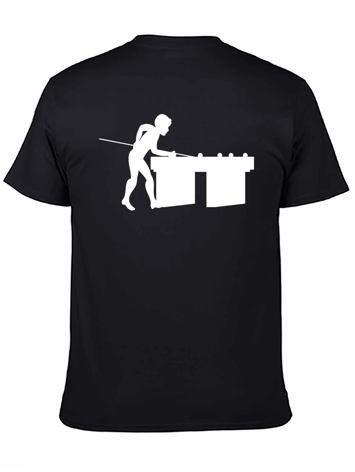 Pool Player Graphic T-Shirt - Classic Black Tee