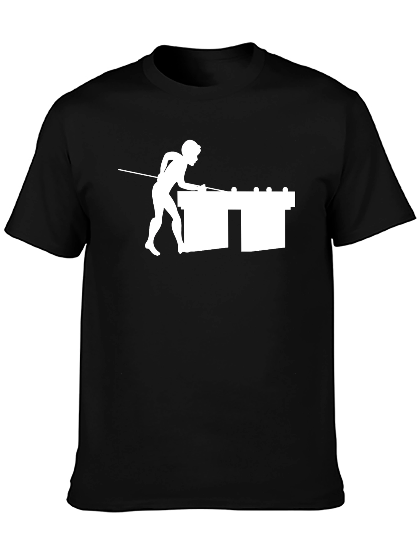 Pool Player Graphic T-Shirt - Classic Black Tee