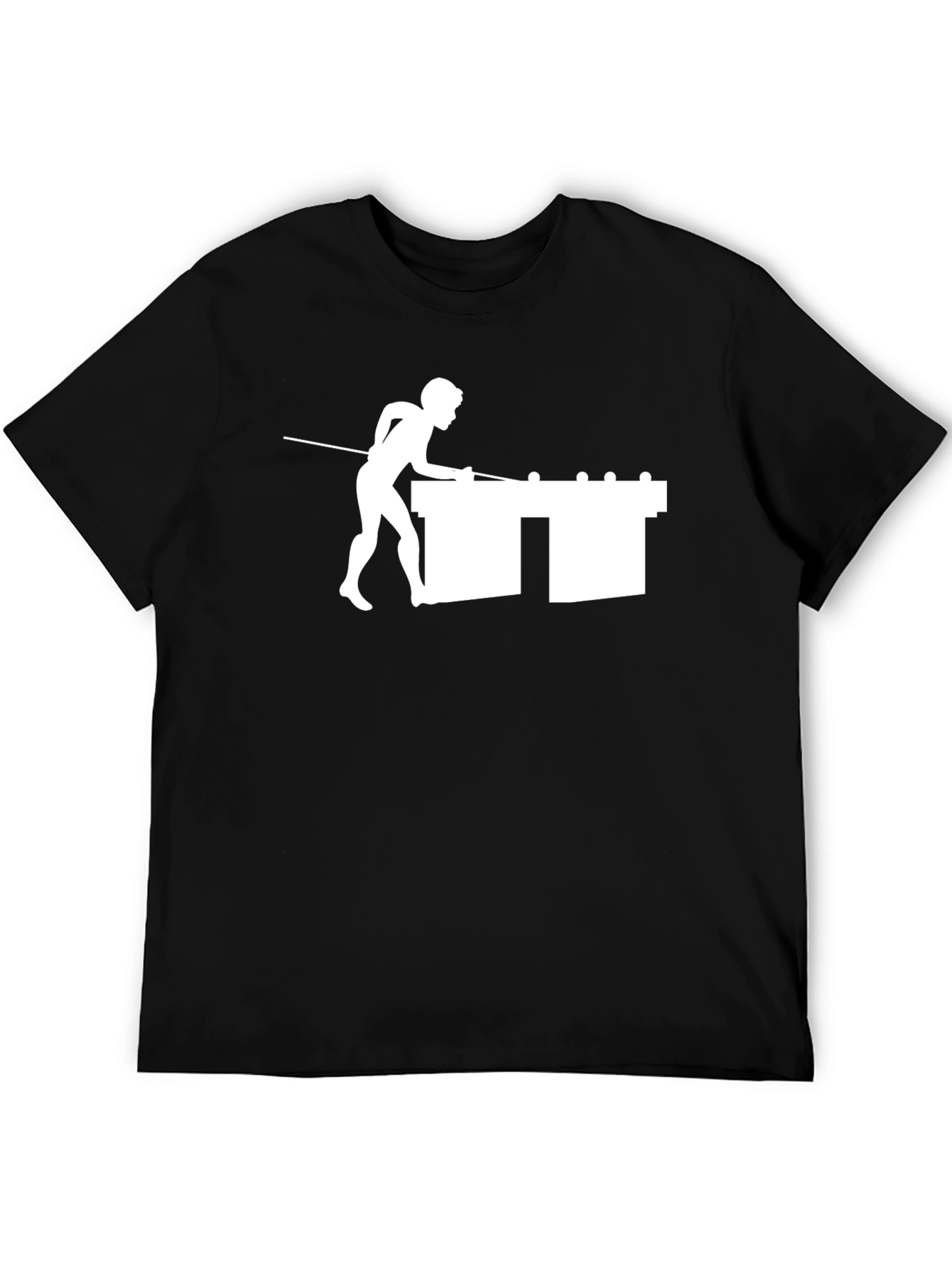Pool Player Graphic T-Shirt - Classic Black Tee