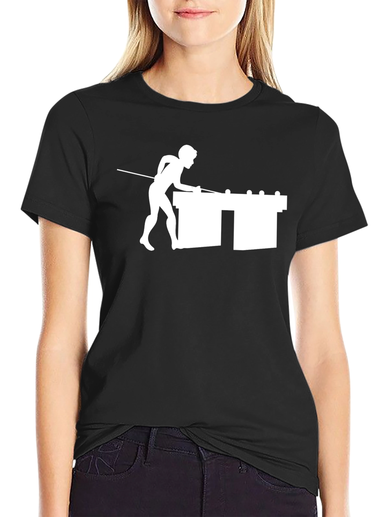 Pool Player Graphic T-Shirt - Classic Black Tee