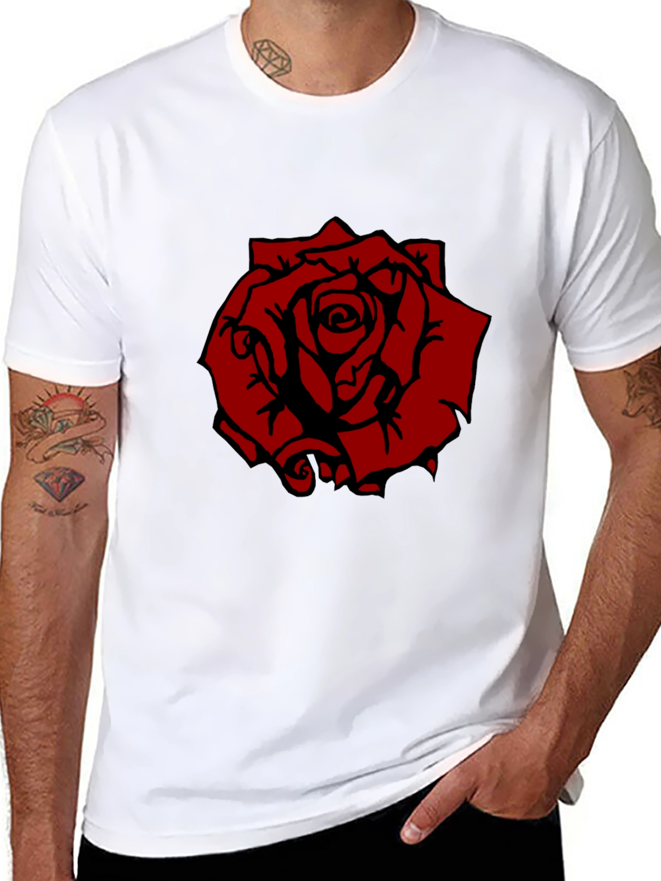 Rose Graphic Tee - Modern Streetwear
