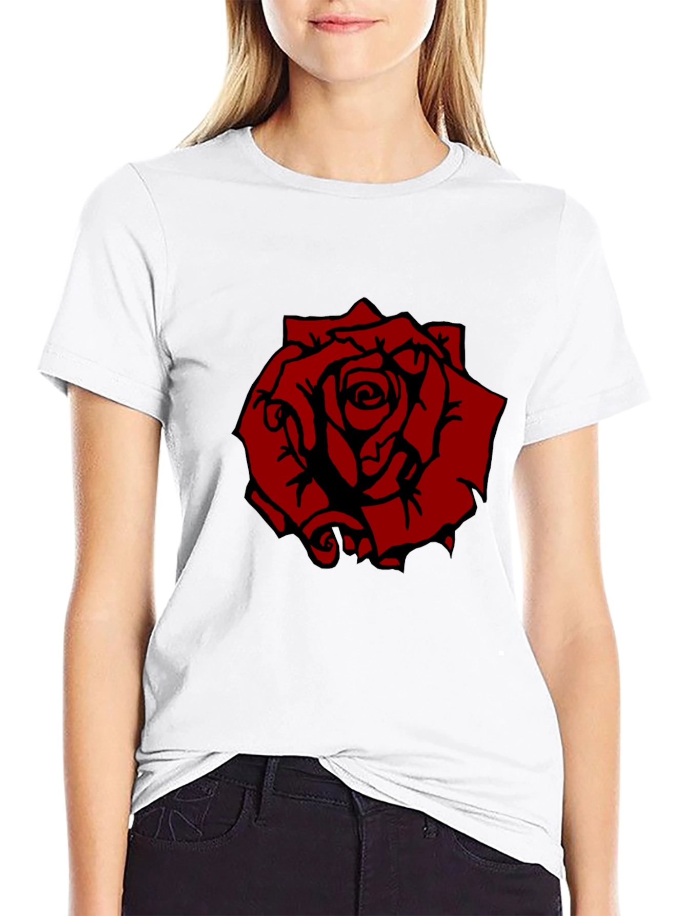 Rose Graphic Tee - Modern Streetwear