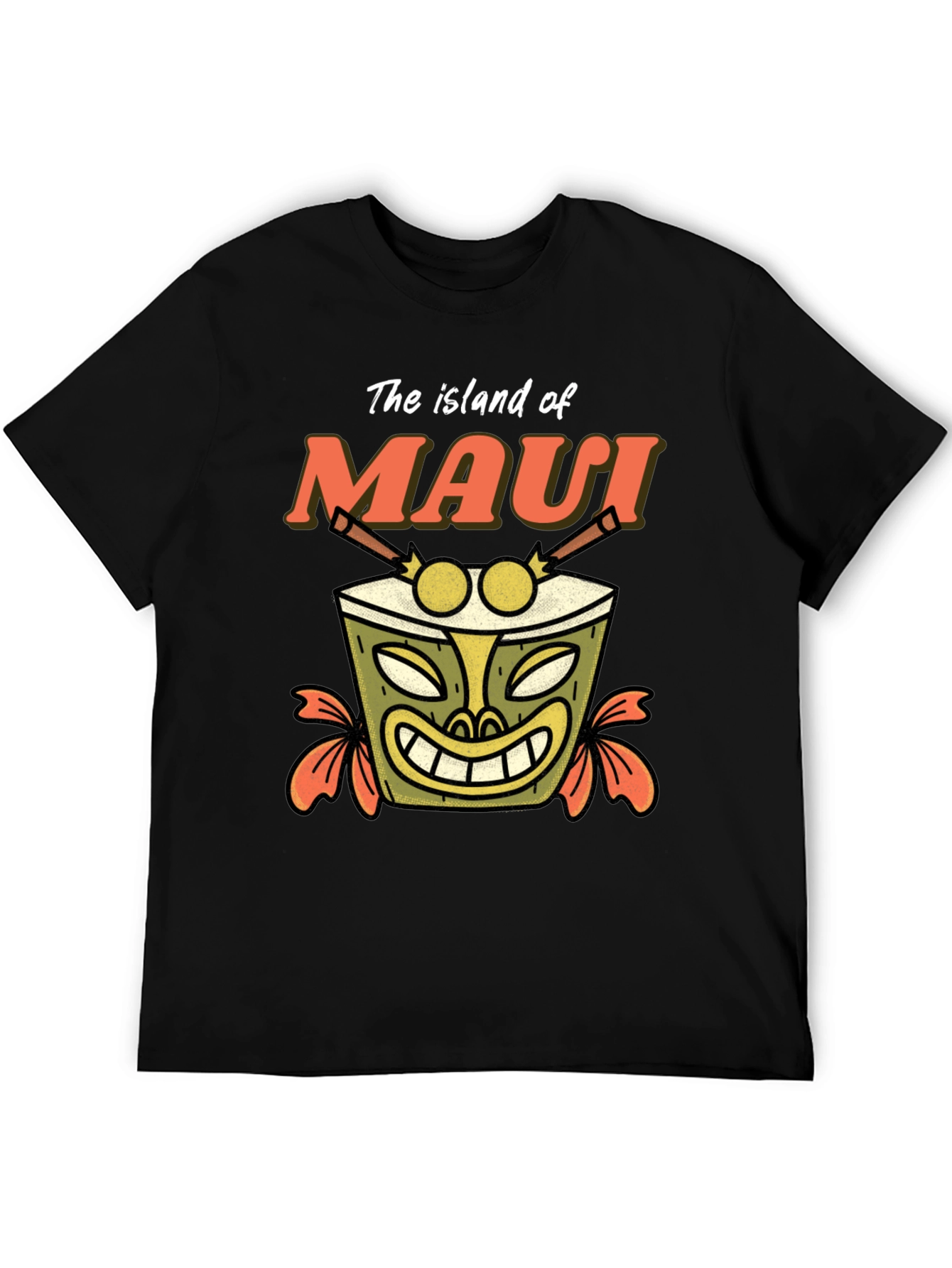 Island of Maui Tiki Drum T-Shirt