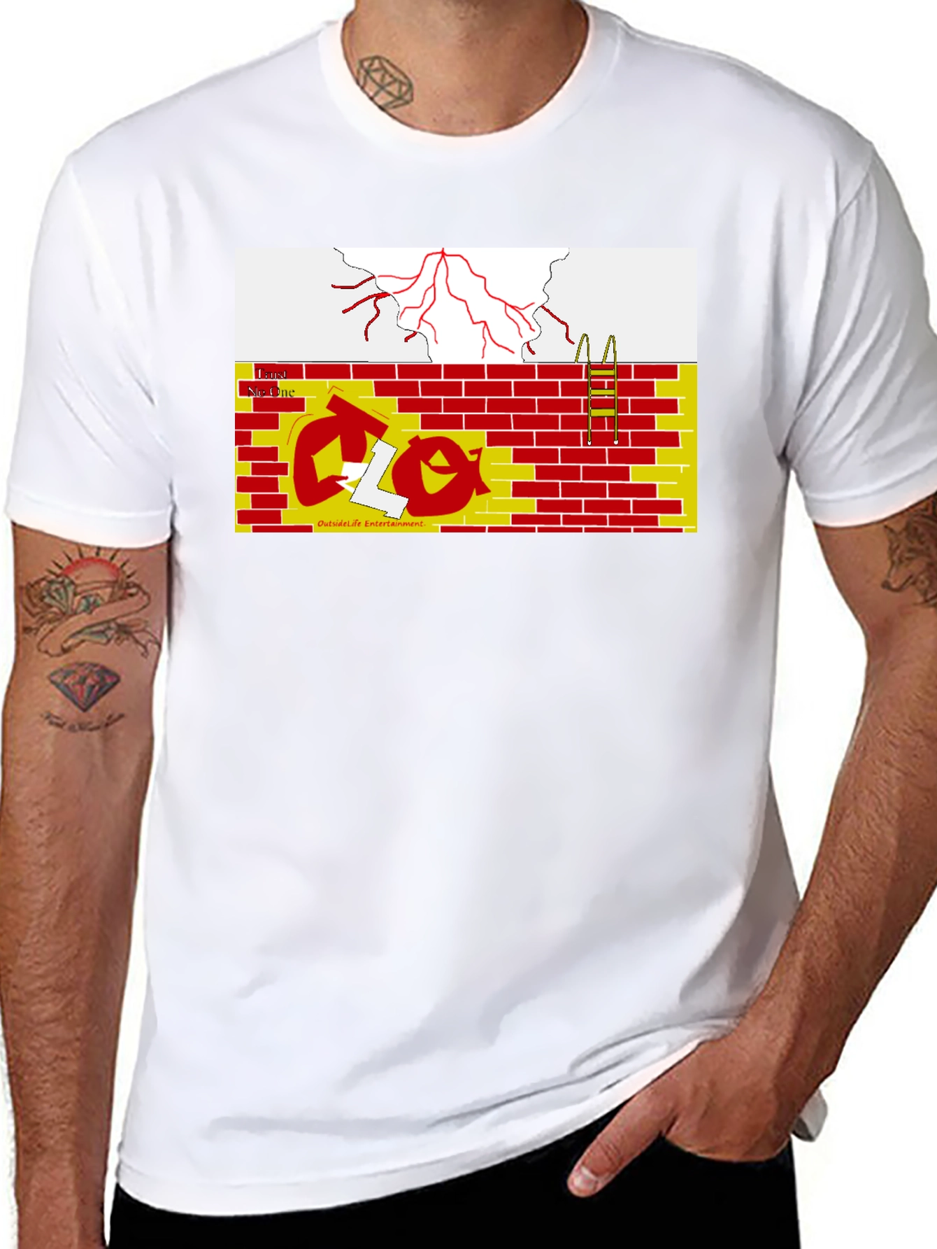Abstract Graphic Print Tee