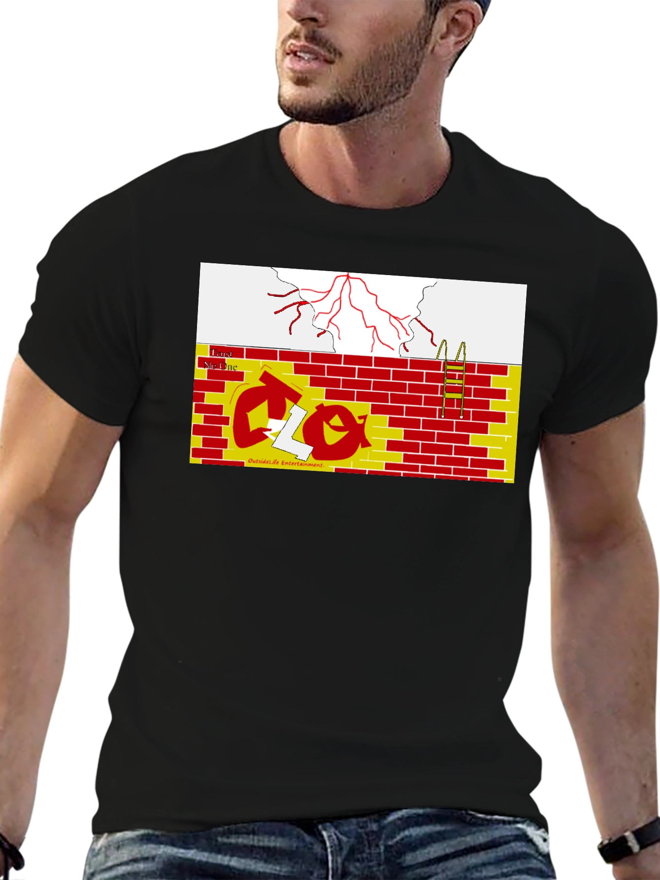 Abstract Graphic Print Tee