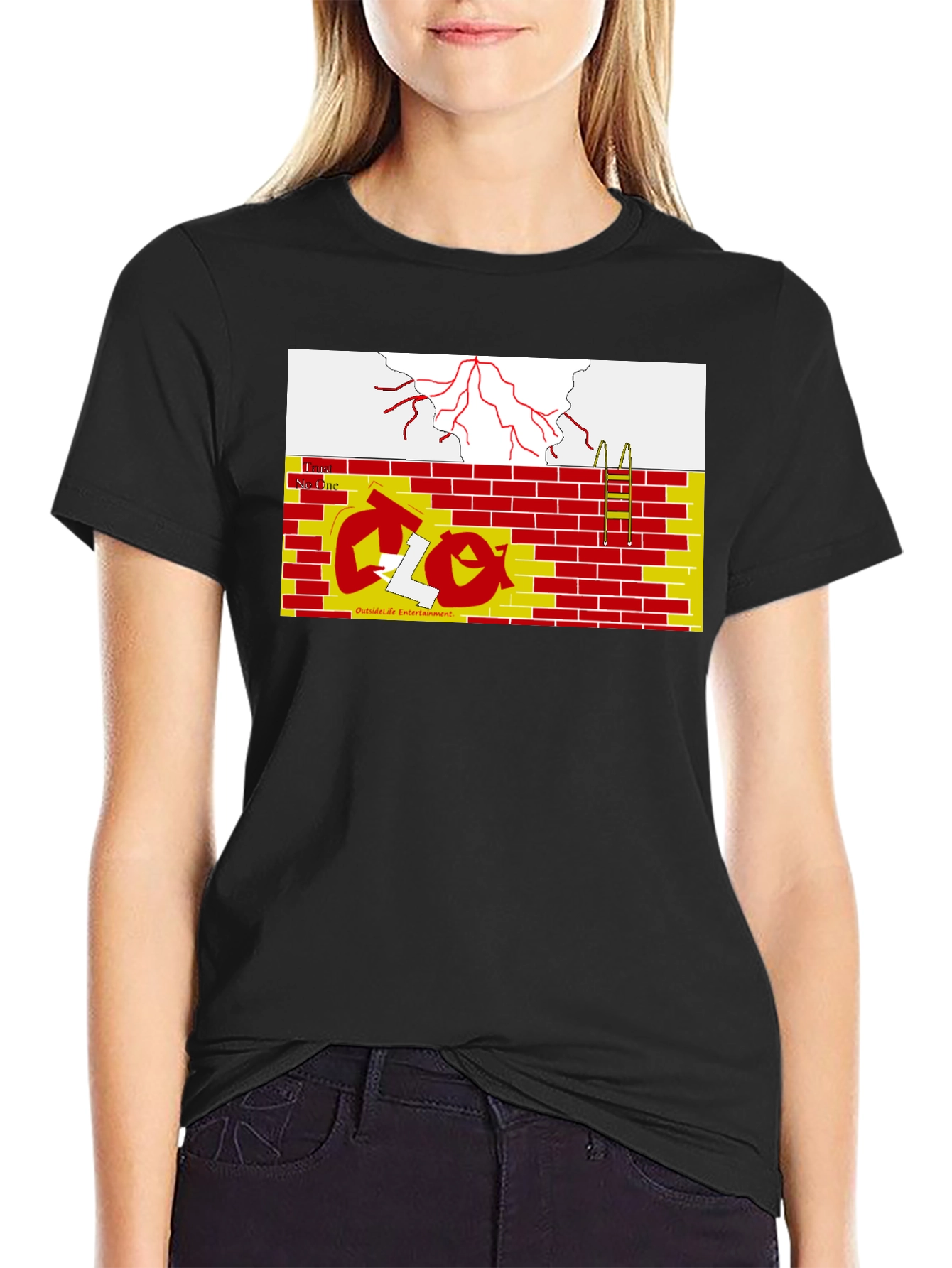 Abstract Graphic Print Tee