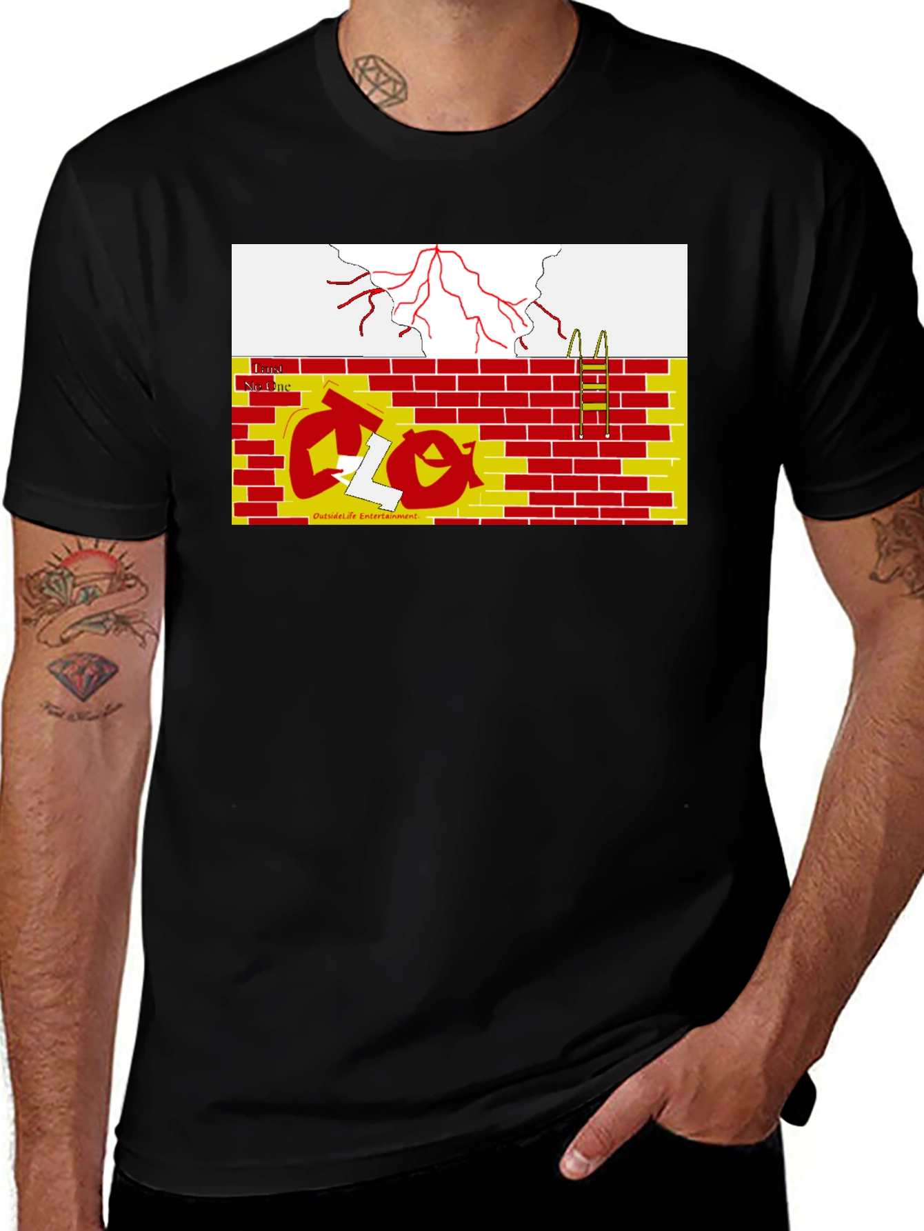 Abstract Graphic Print Tee