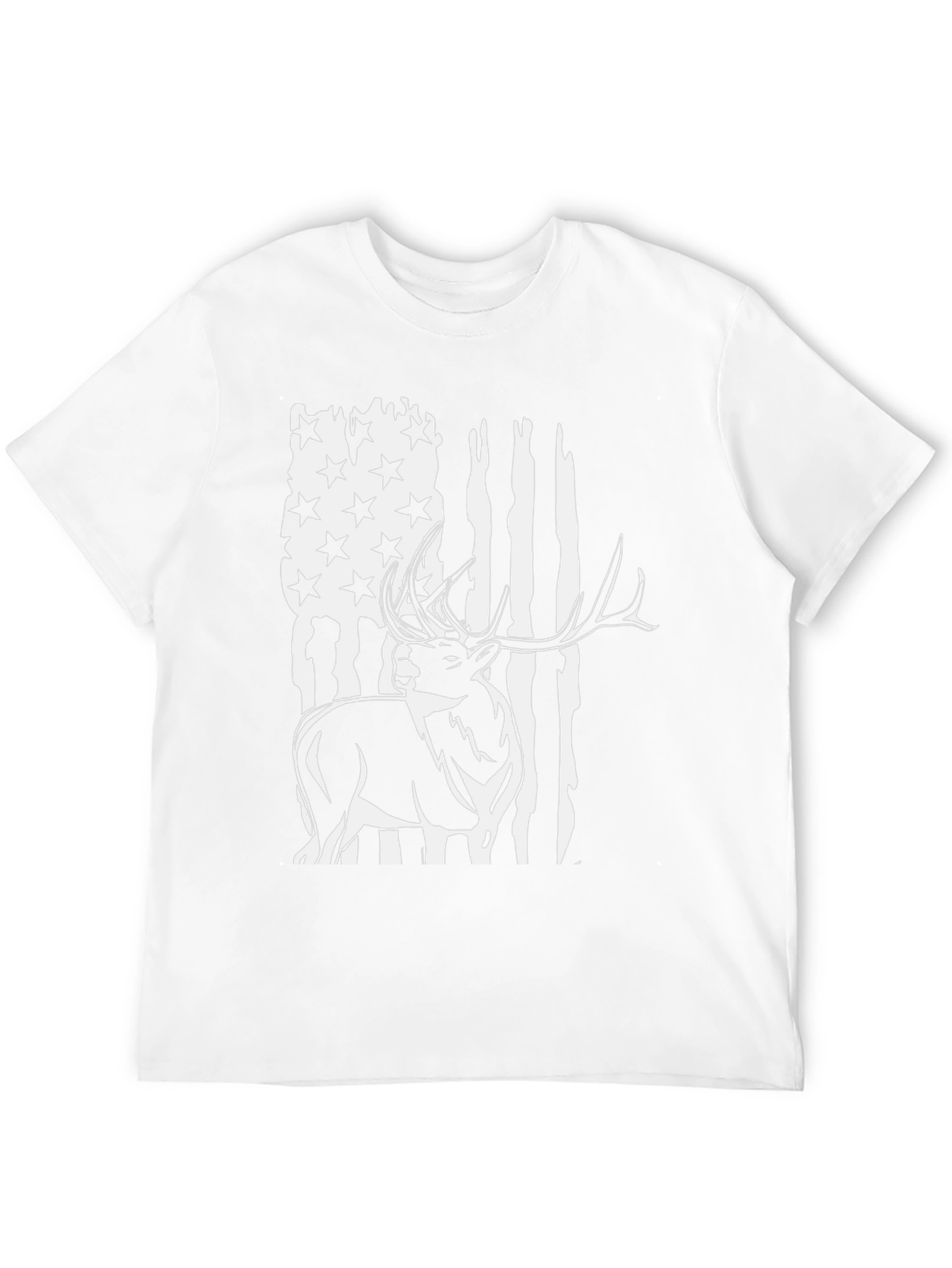 Deer Flag Graphic Tee - Mens Black T-Shirt