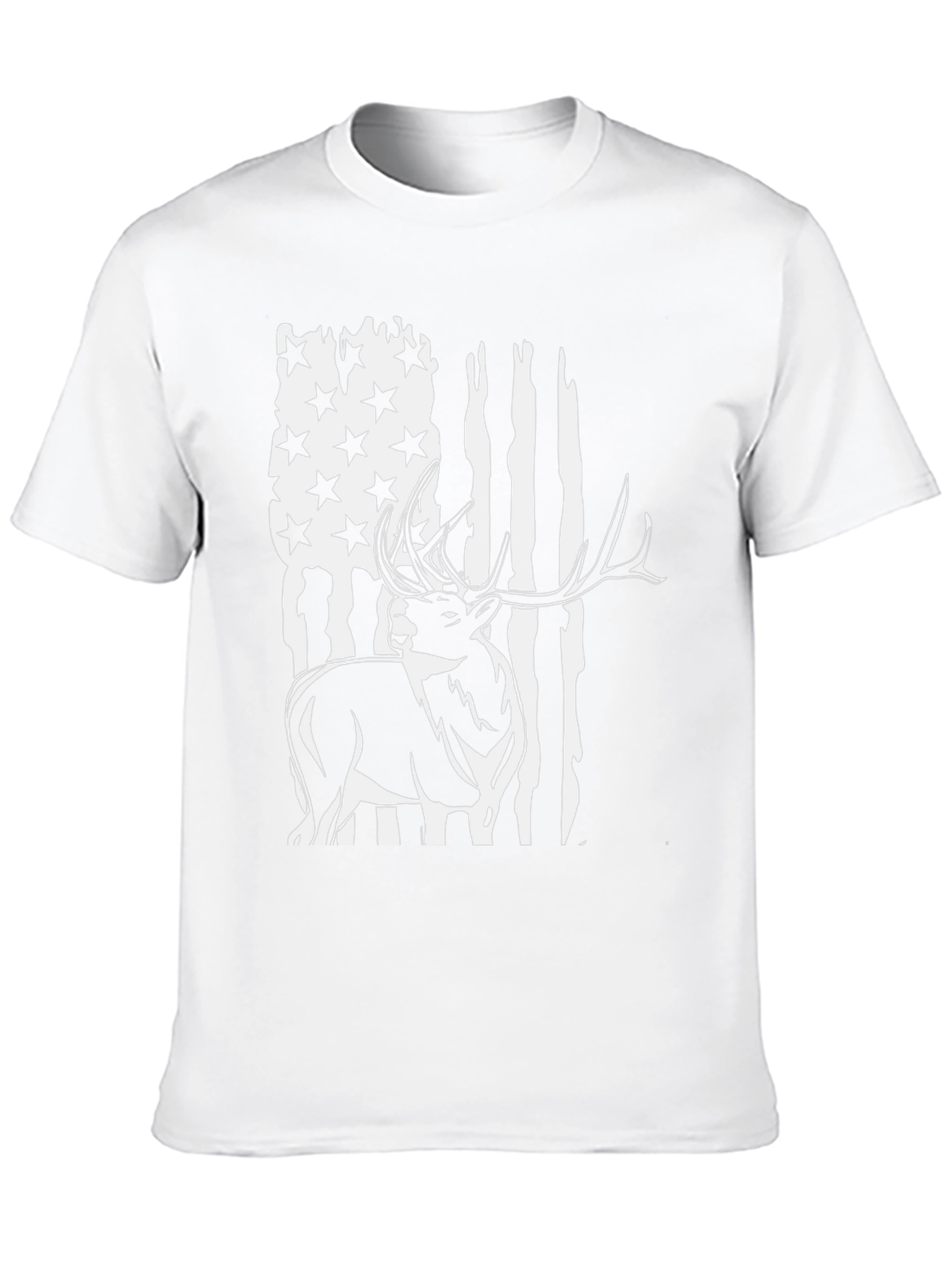 Deer Flag Graphic Tee - Mens Black T-Shirt