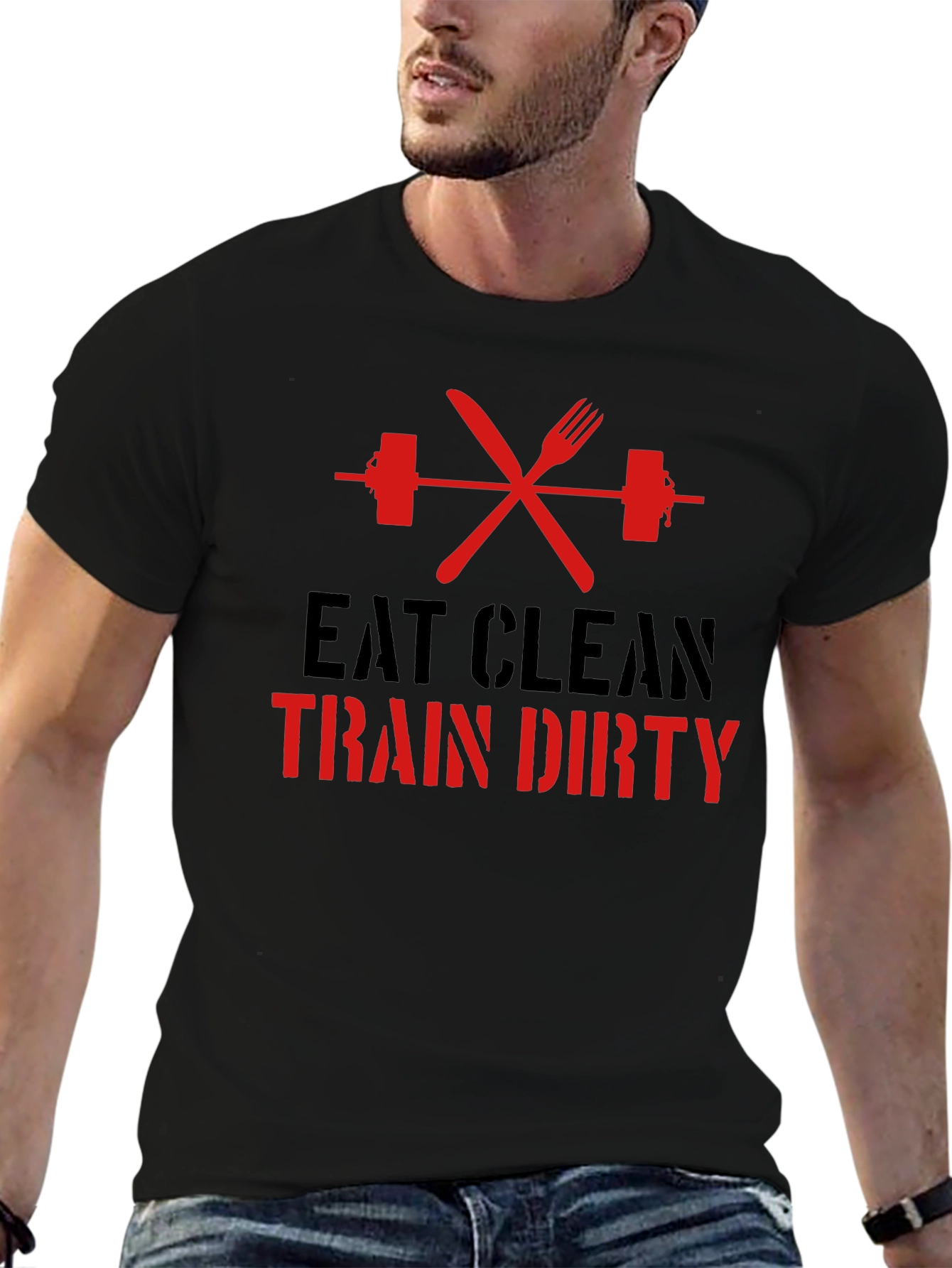Eat Clean Train Dirty Graphic Tee