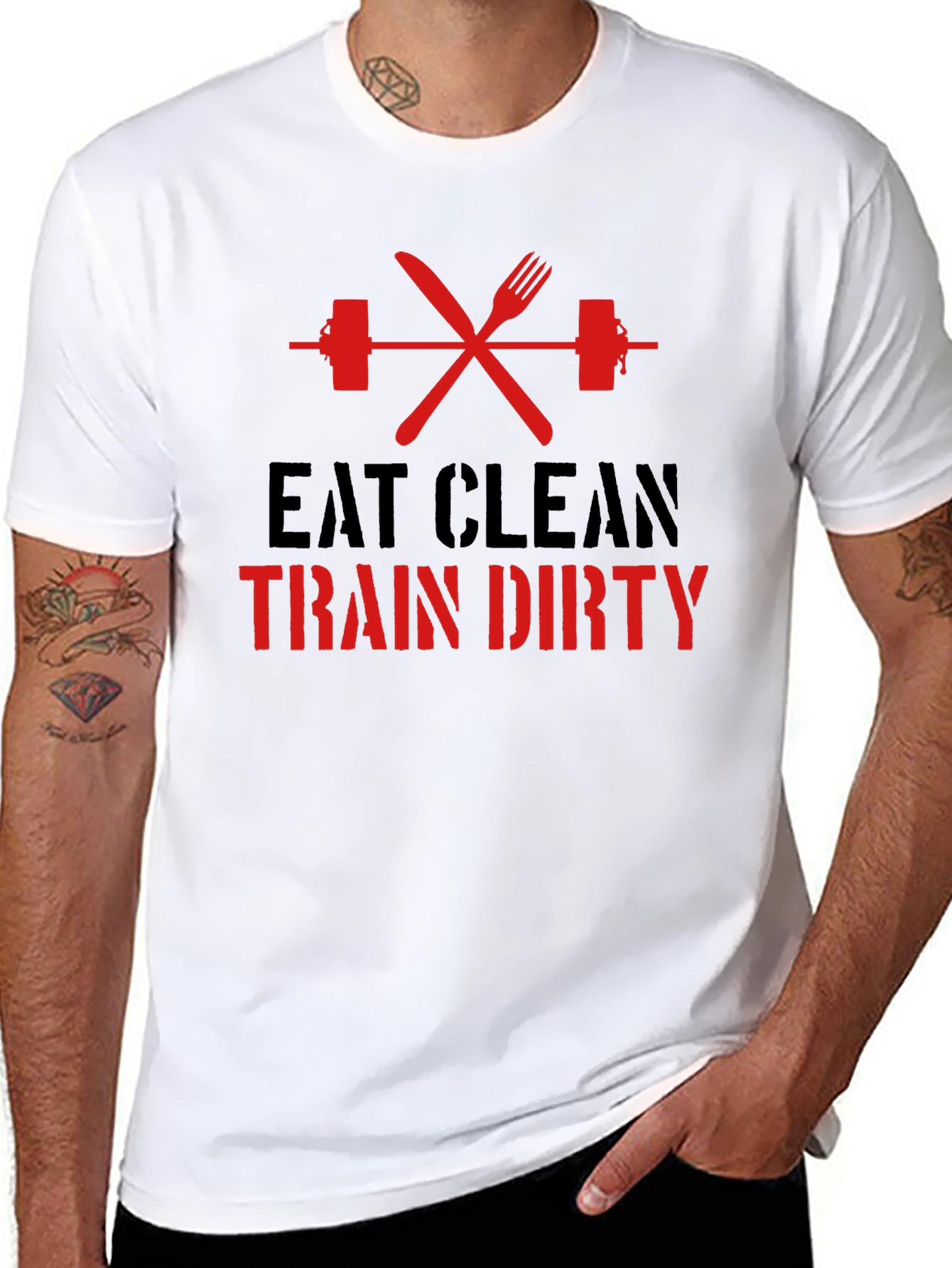 Eat Clean Train Dirty Graphic Tee