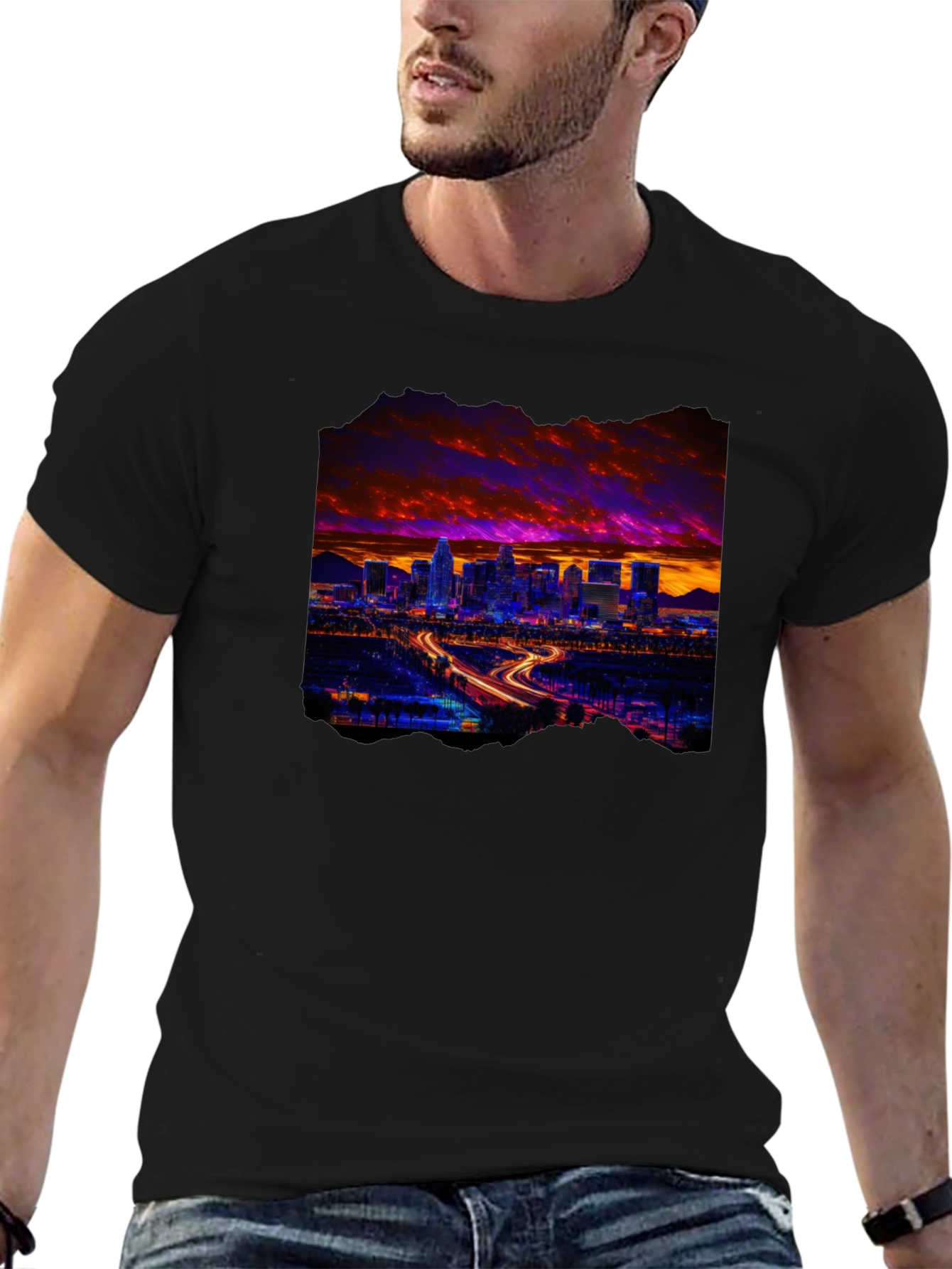 Cityscape Graphic Tee - Urban Style