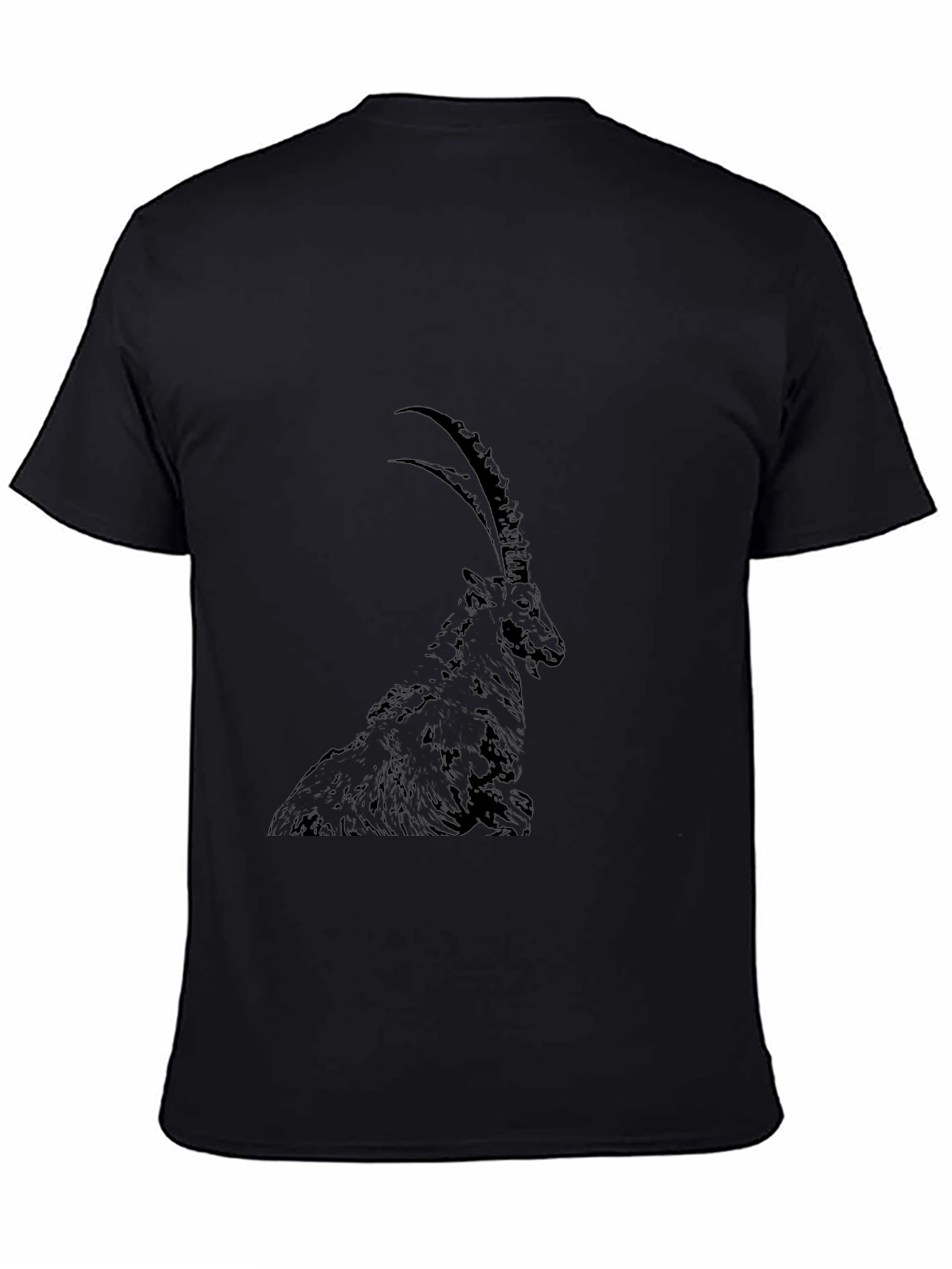 Ibex Graphic Tee - Black Cotton Blend