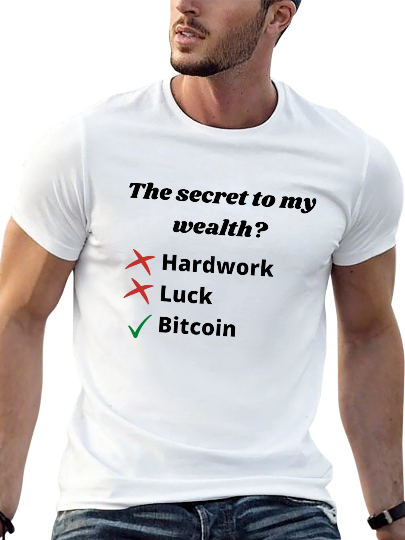 Bitcoin Wealth Secret T-Shirt Crypto Investor Tee