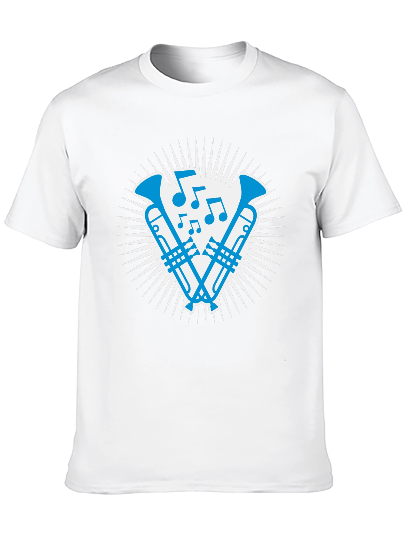 Musical Trumpet Graphic Tee - Cool Band Shirt